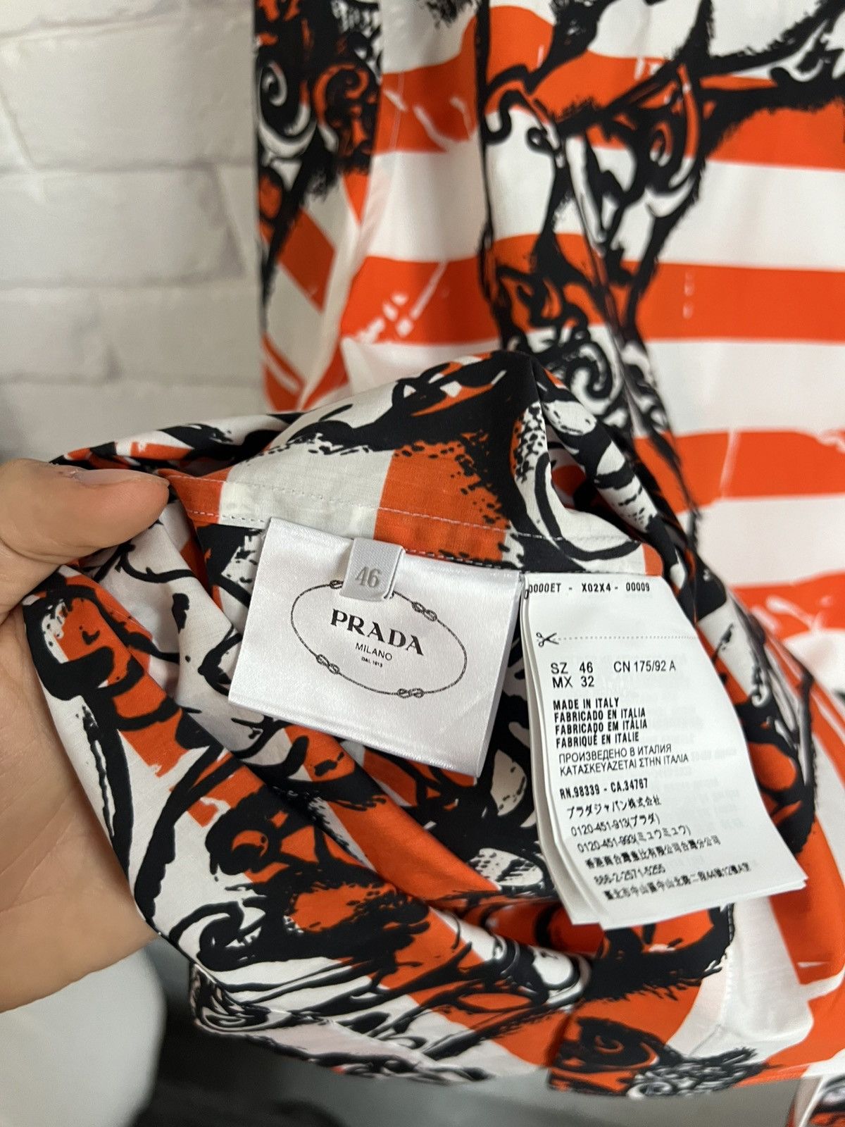 Prada AW2018 Monkey Cherub shirt Size US L / EU 52-54 / 3 - 6 Thumbnail