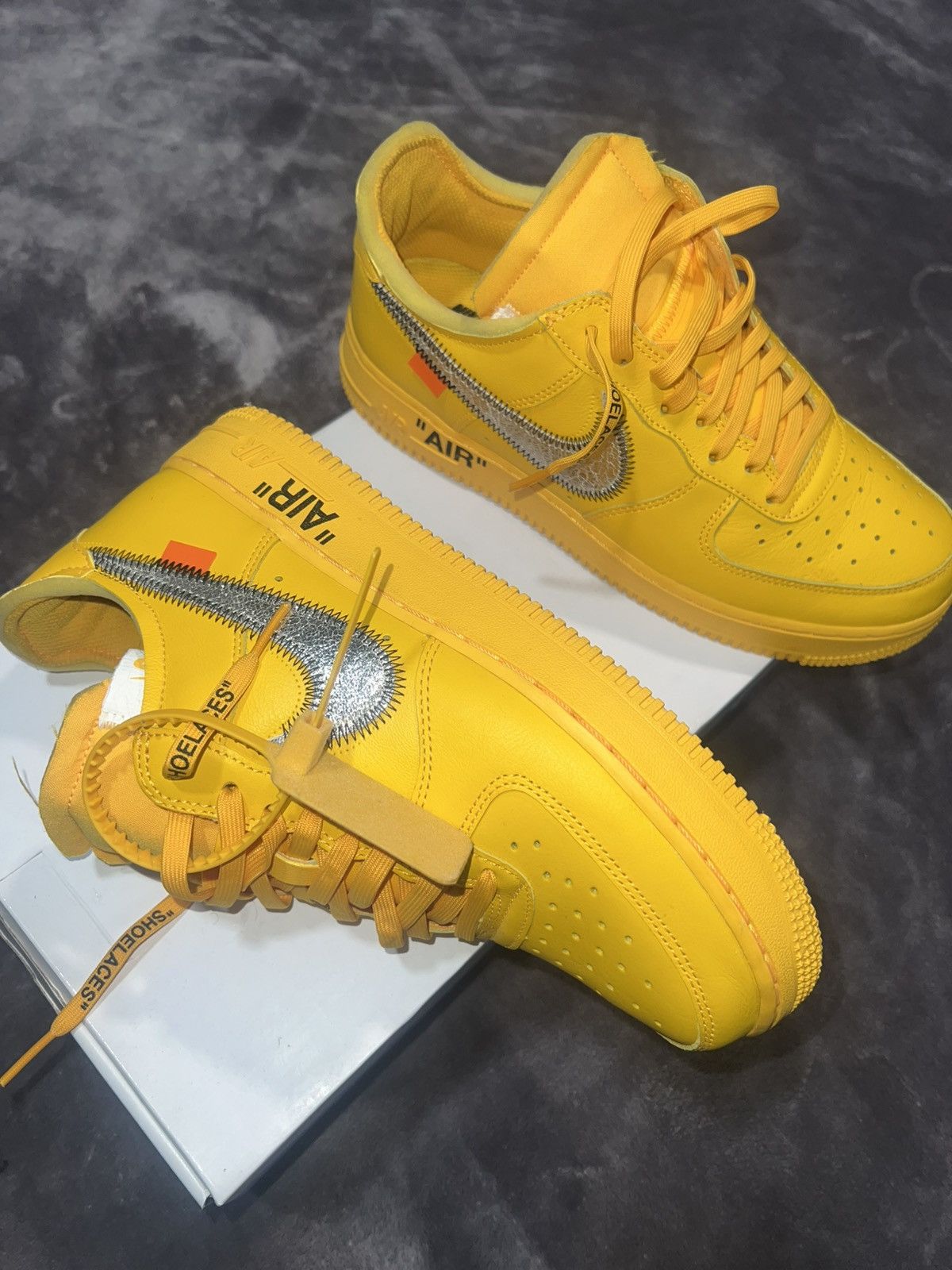 Nike × Off-White Nike Air Force 1 Low x Off-White “Lemonade” Size US 8.5 / EU 41-42 - 3 Thumbnail