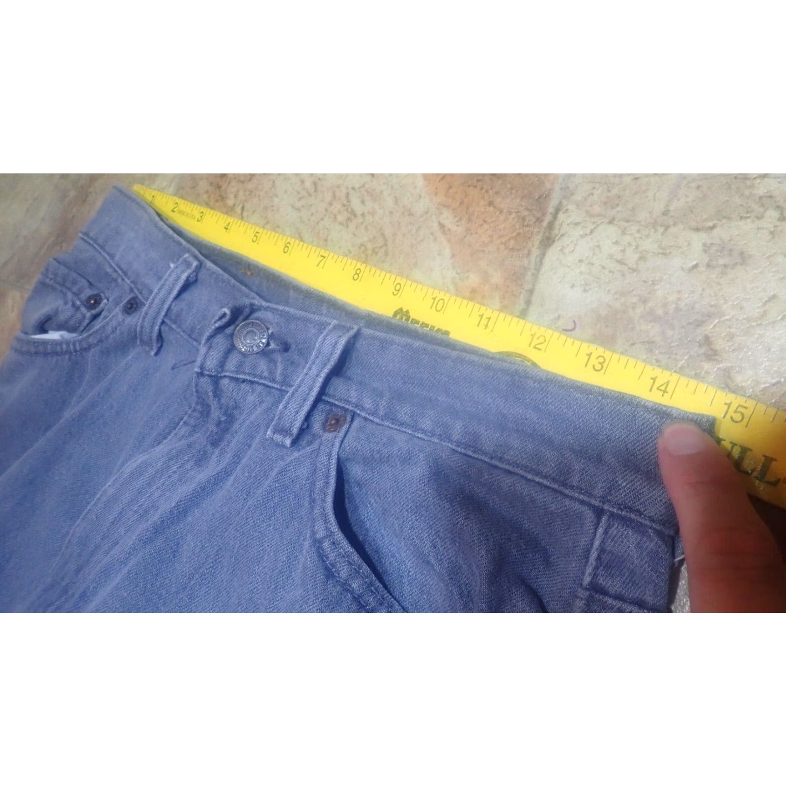 Levi's VINTAGE Levi's Jeans 90s Gray High Rise Jeans 29" Waist 30" Inseam 11M 1993 USA Made Levi's 500 Series Mom Style Womens Jeans Size 32" / US 10 / IT 46 - 6 Thumbnail