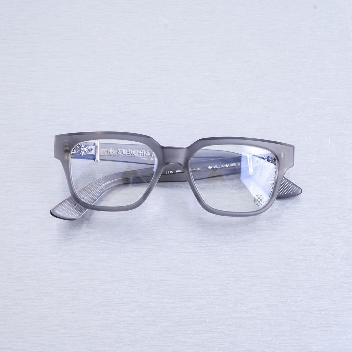 Chrome Hearts CHROME HEARTS VAGILLIONAIRE II MATTE GRAPHITE GLASSES Size ONE SIZE - 7 Thumbnail