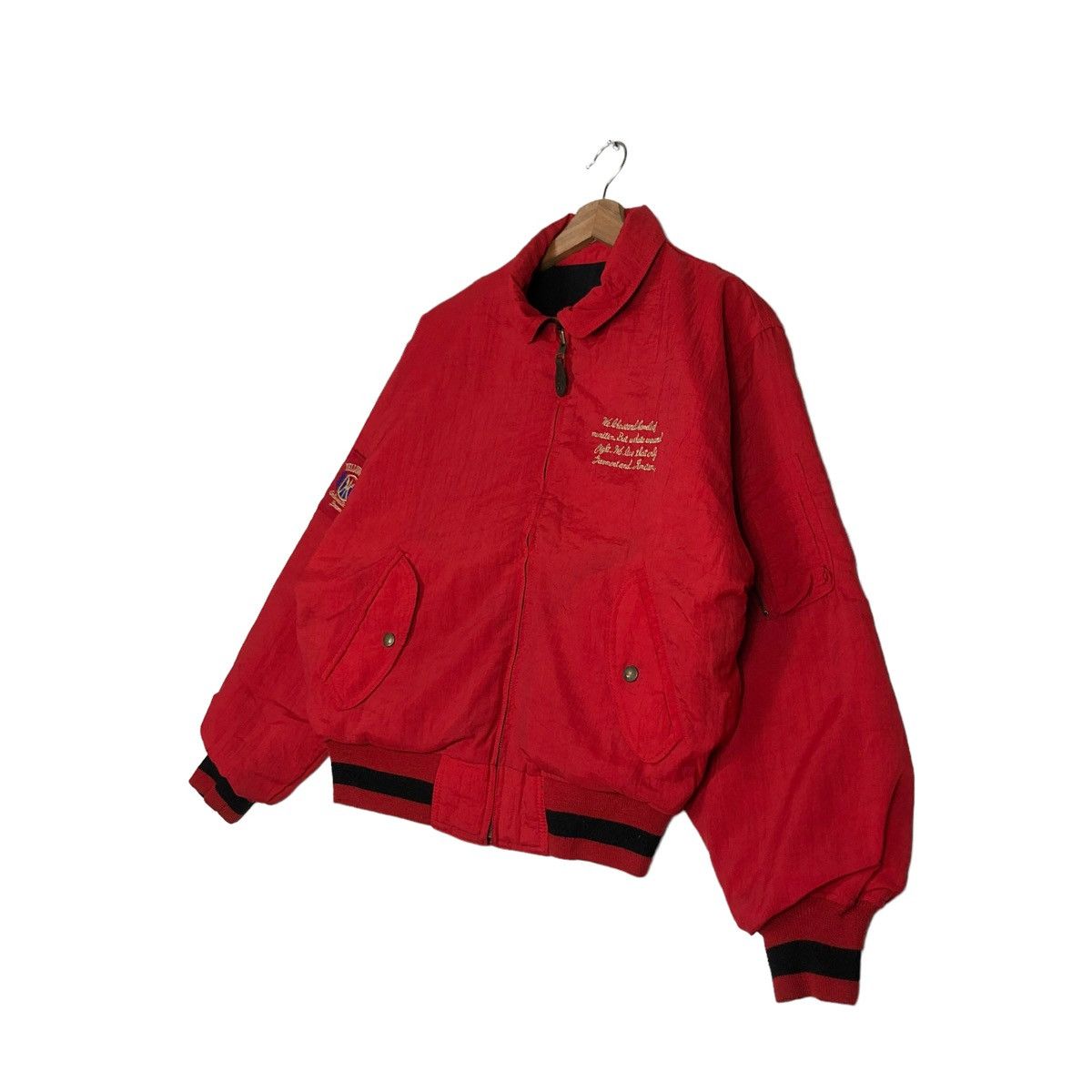 Japanese Brand 🔥Vtg Reversible Bomber Jacket Yellow Club Issey Miyake Japan Size US M / EU 48-50 / 2 - 2 Thumbnail