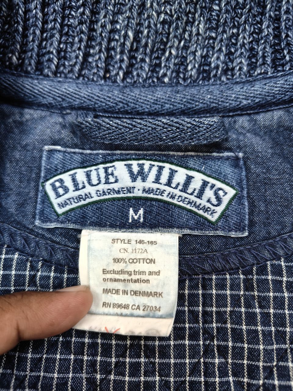 Vintage 💥LAST CALL💥 Blue Willi's Quilted Jacket Size US M / EU 48-50 / 2 - 8 Thumbnail
