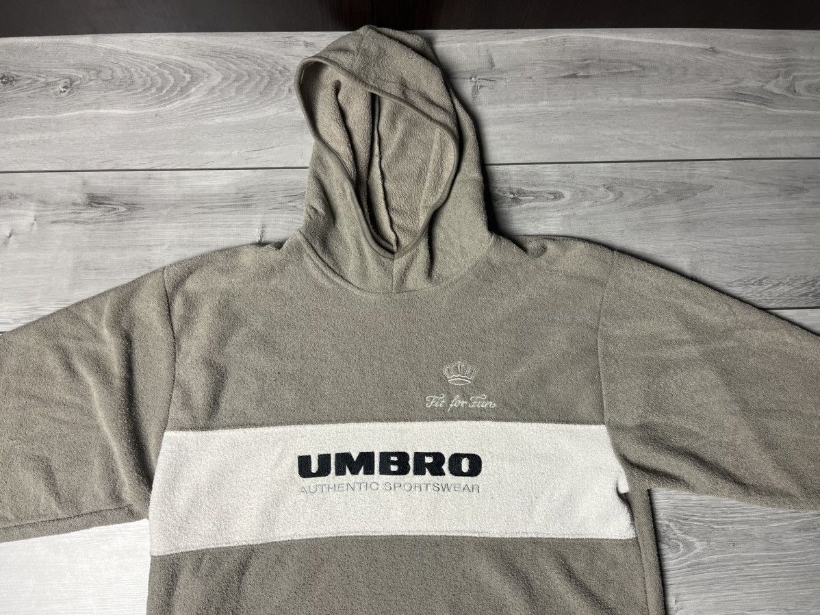 Umbro Vintage Umbro Fleece Hoodie Fit For Fun size Large Size US L / EU 52-54 / 3 - 3 Thumbnail