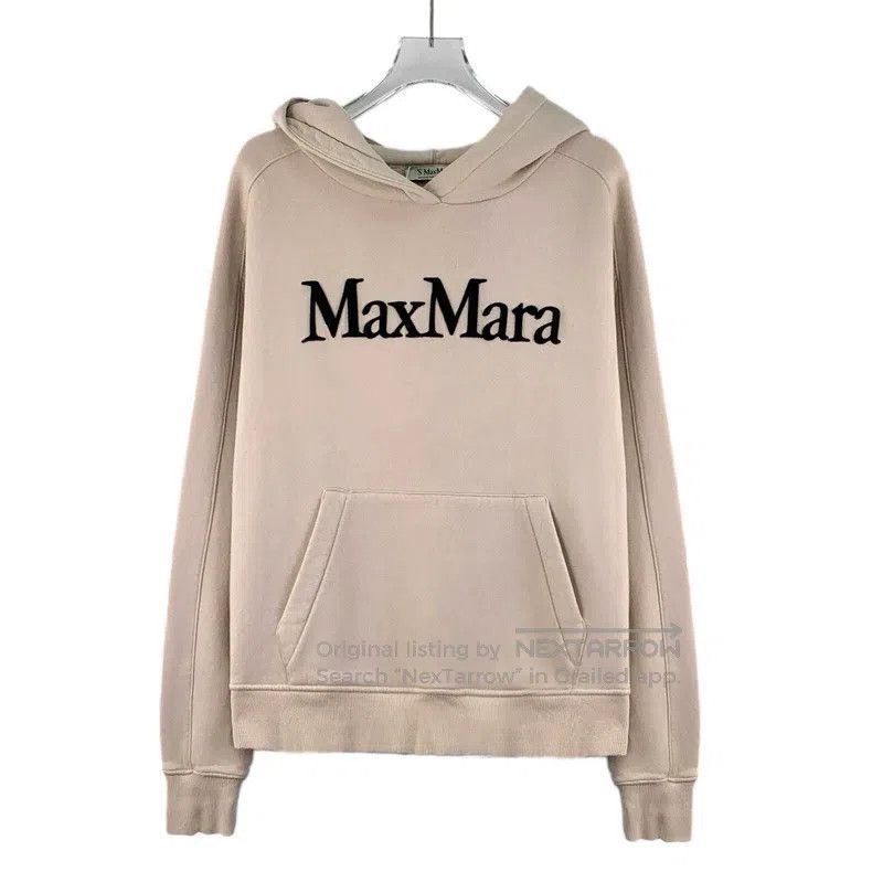 Max Mara Max Mara Nude Logo Letter Embroidered Cotton Hooded Long S Size M / US 6-8 / IT 42-44 - 1 Thumbnail