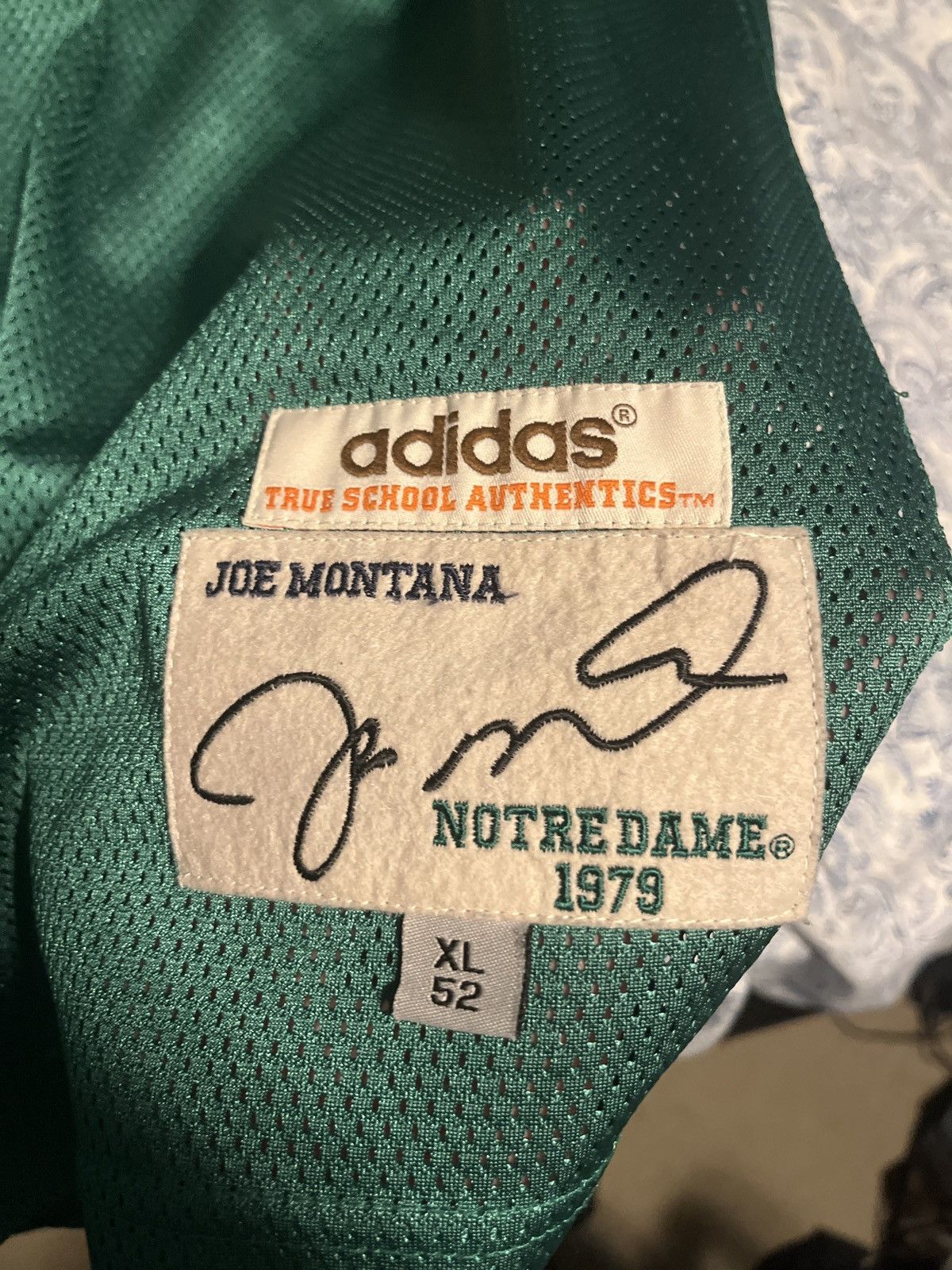 Adidas × Vintage Joe Montana adidas notre dame jersey Size US XL / EU 56 / 4 - 2 Thumbnail