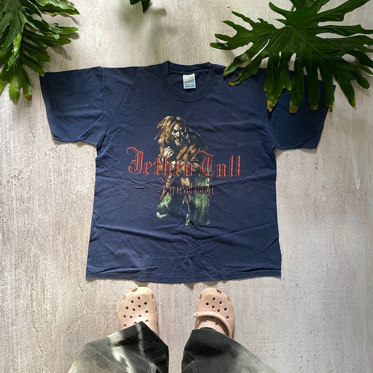 Band Tees × Vintage VINTAGE 90S JETHRO TULL AMAZING RARE TOUR TEE 240 Size US XL / EU 56 / 4 - 1 Thumbnail
