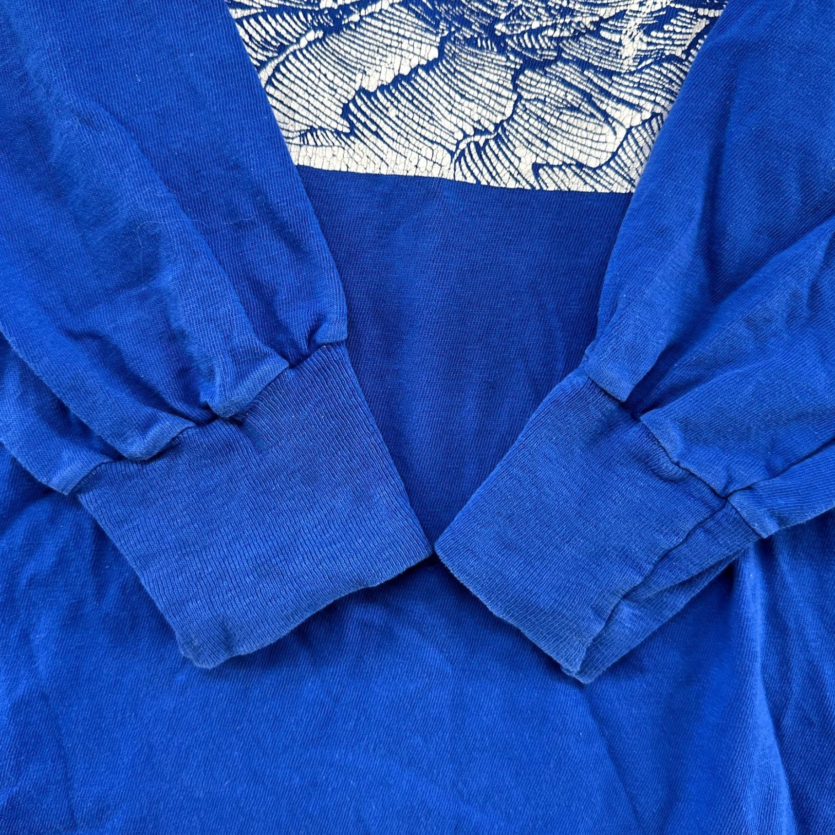 Vintage VINTAGE Victory Sings At Sea Shirt Mens L Blue Long Sleeve Ship Sailboat 90s Size US L / EU 52-54 / 3 - 3 Thumbnail