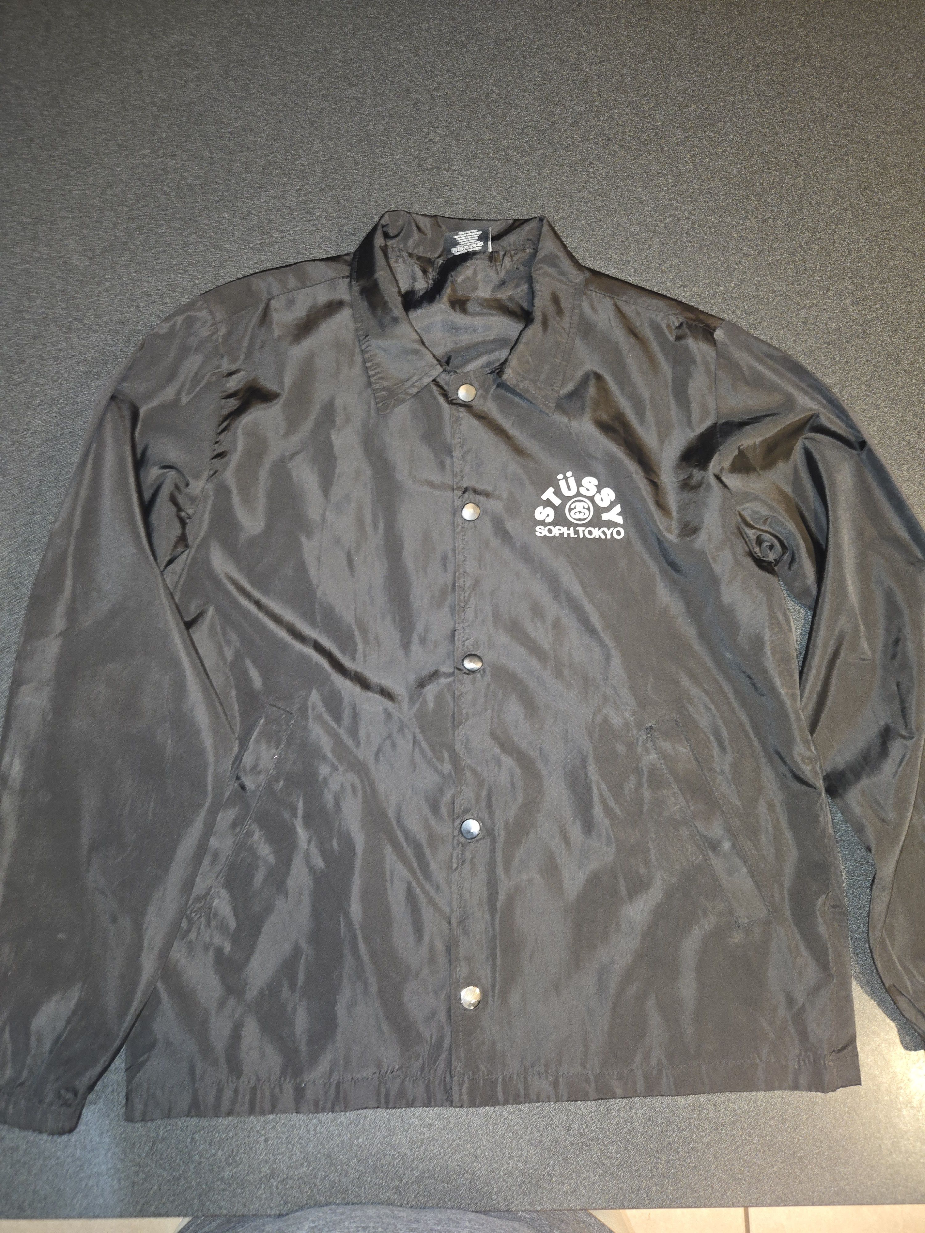 Stussy Stüssy × SOPH.TOKYO Coach Jacket “No Future Without a Past” Size US S / EU 44-46 / 1 - 1 Thumbnail
