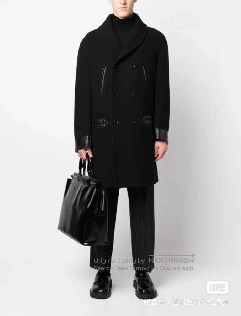 Maison Margiela Maison Margiela Wool Leather Coat Size 50. Size US M / EU 48-50 / 2 - 3 Thumbnail