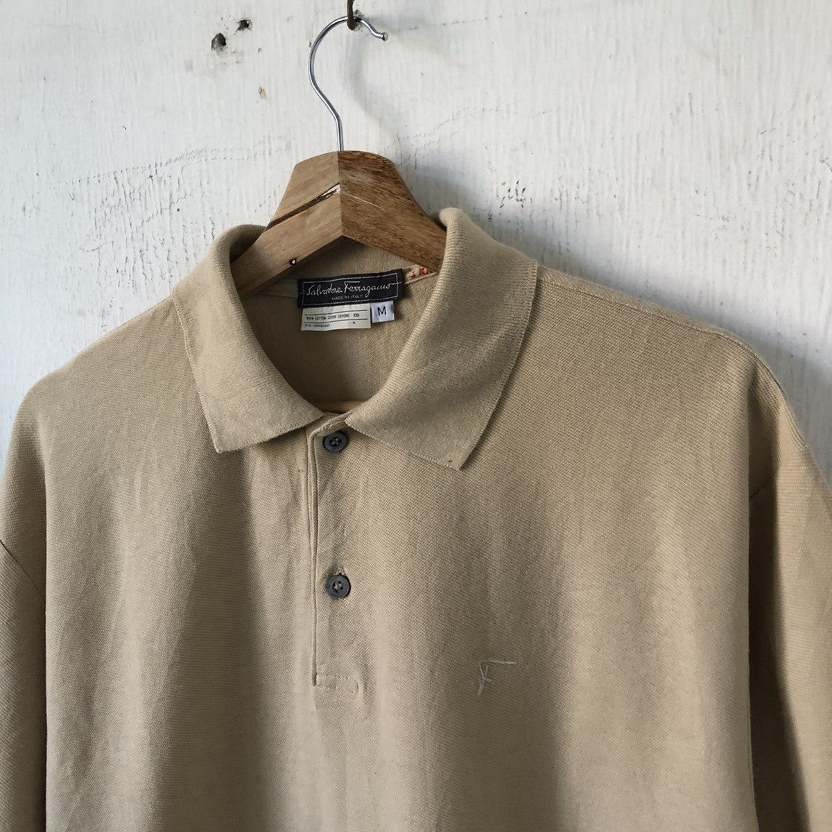 Salvatore Ferragamo Authentic Salvatore Ferragamo Polo Collar 🍒 Size US M / EU 48-50 / 2 - 2 Thumbnail