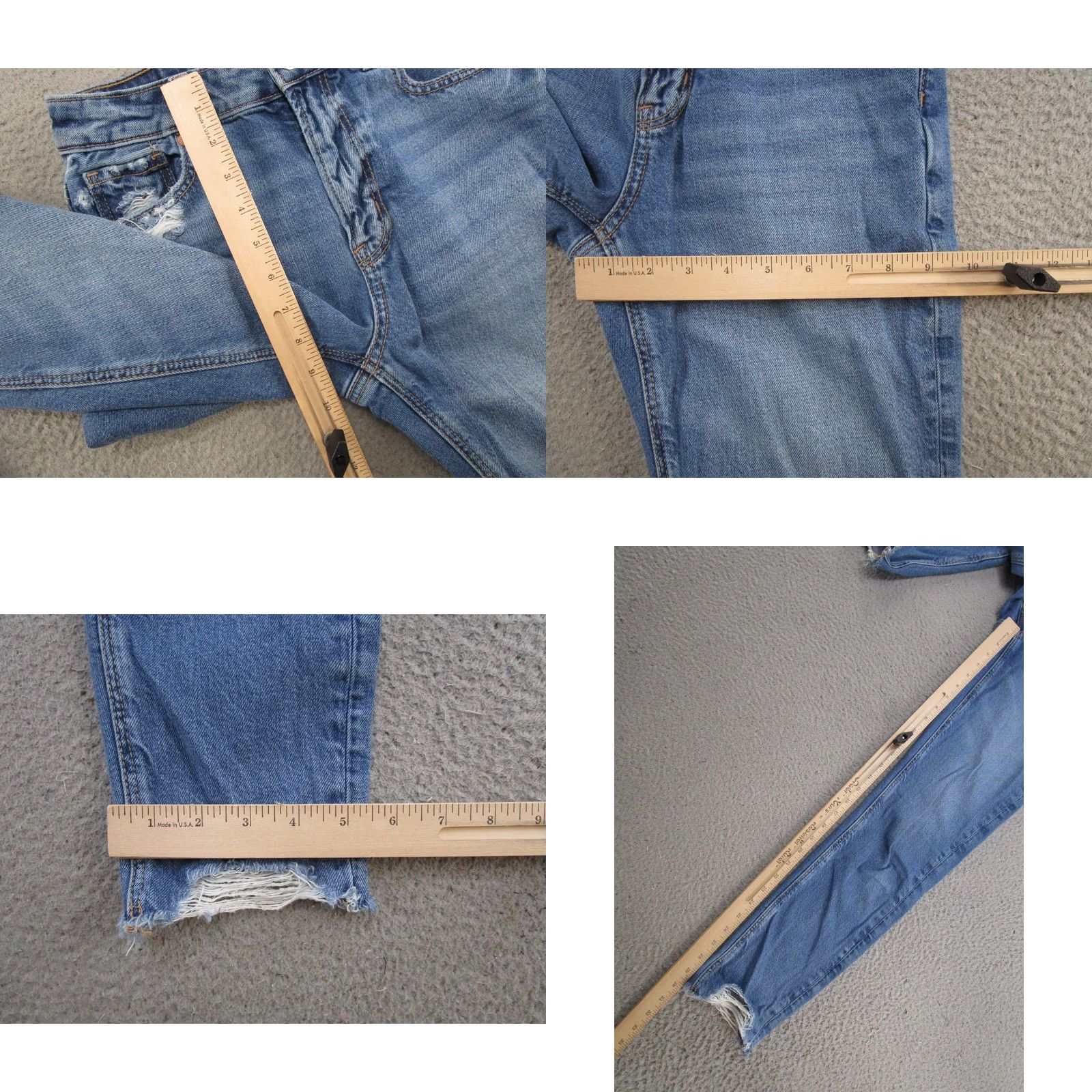 American Eagle Outfitters American Eagle Outfitters Jeans Shown Distressed Stretch Mom Regular 0 Long Blue Denim 5-Pocket Womens Size 25" / US 0 / IT 36 - 8 Thumbnail