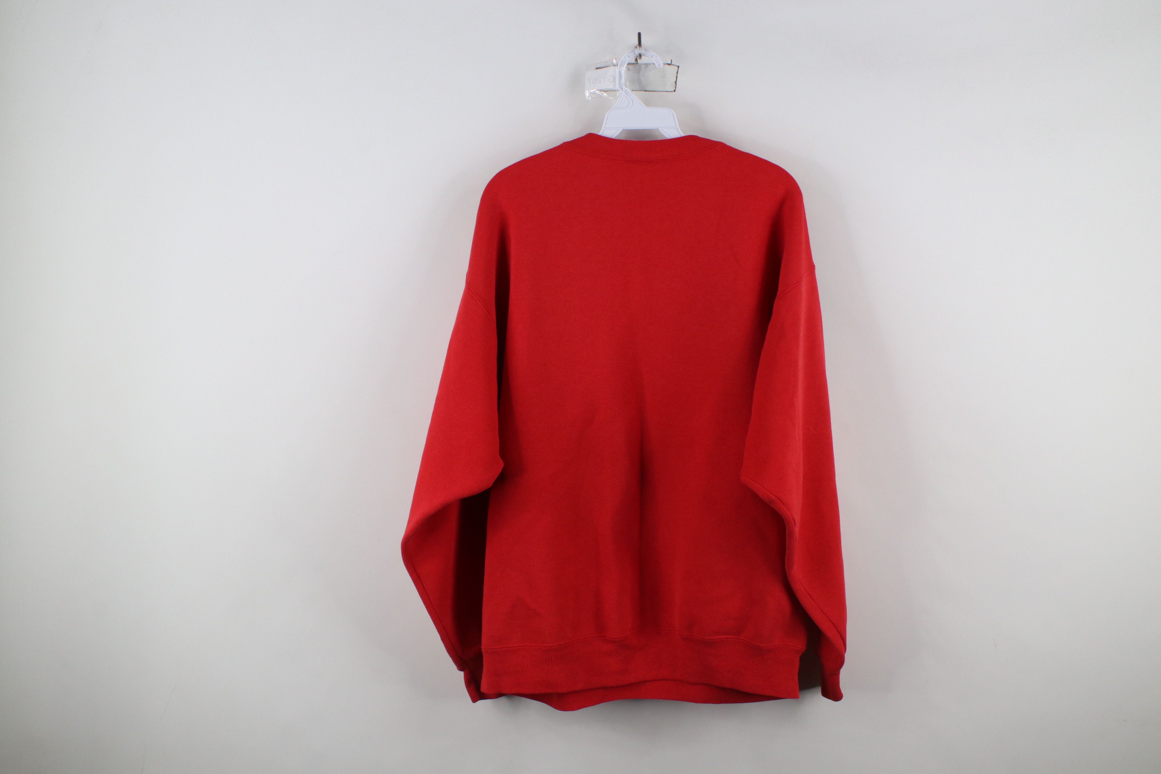 Vintage Vintage 90s Streetwear Warriors Crewneck Sweatshirt Red Size US XL / EU 56 / 4 - 10 Thumbnail