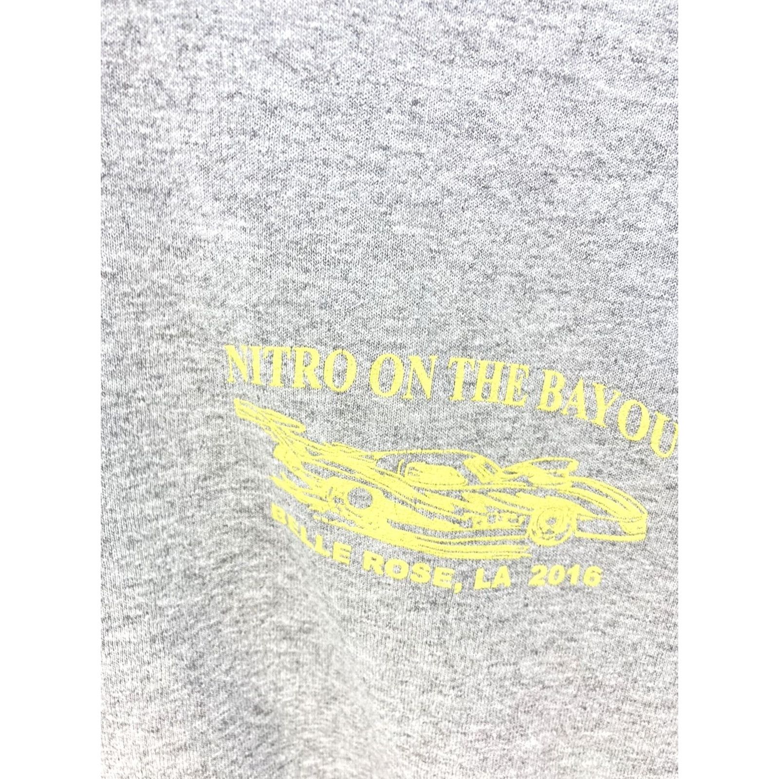 Vintage Nitro On Bayou Drag Race 2016 T Shirt Gray Men 2XL Double-Sided Belle Rose LA Size US XXL / EU 58 / 5 - 7 Thumbnail