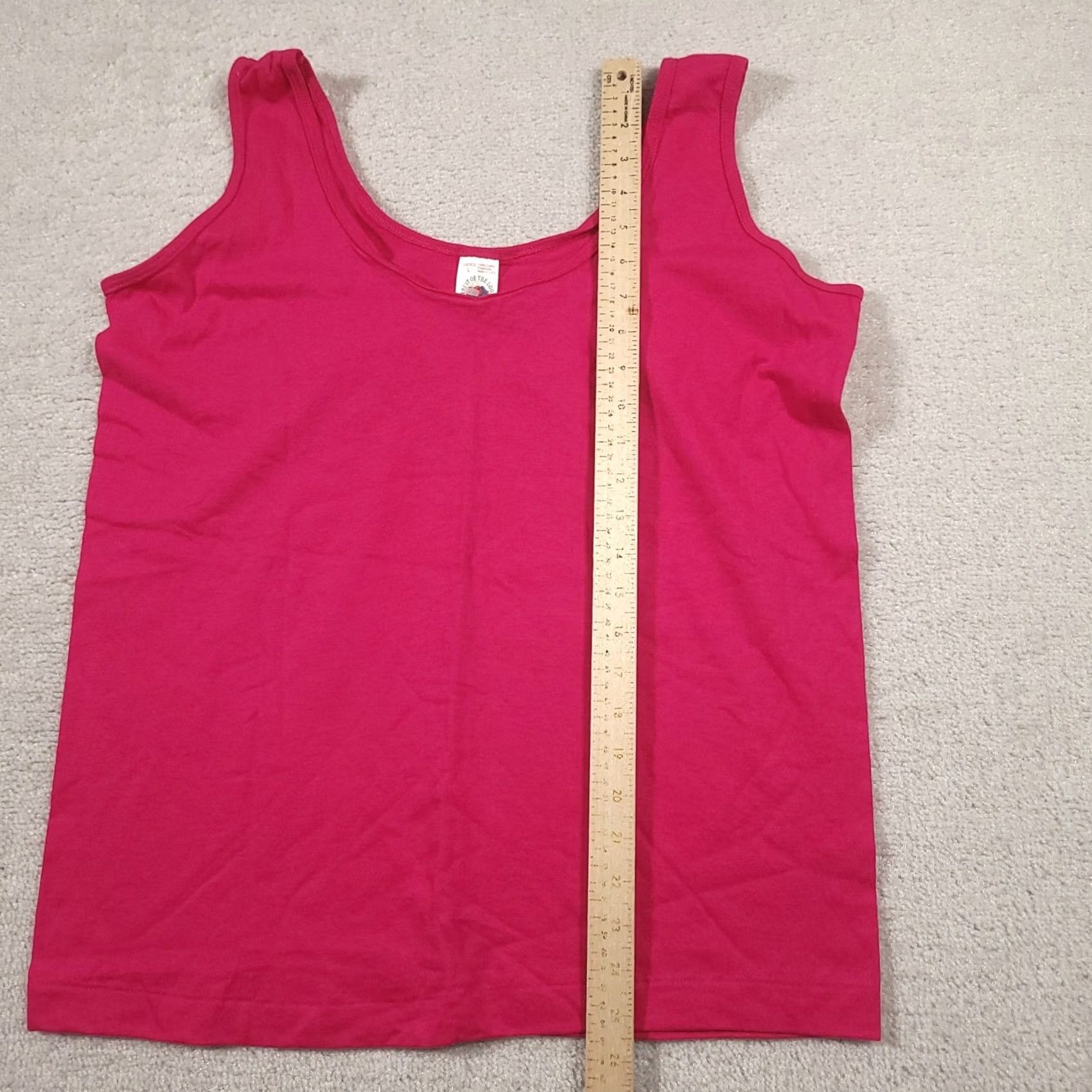 Fruit Of The Loom VINTAGE Fruit of the Loom Pink Blank Tank Top Womens Large 100% Cotton USA Tank Top 80s 90s Vintage Shirt Womens Size L / US 10 / IT 46 - 5 Thumbnail