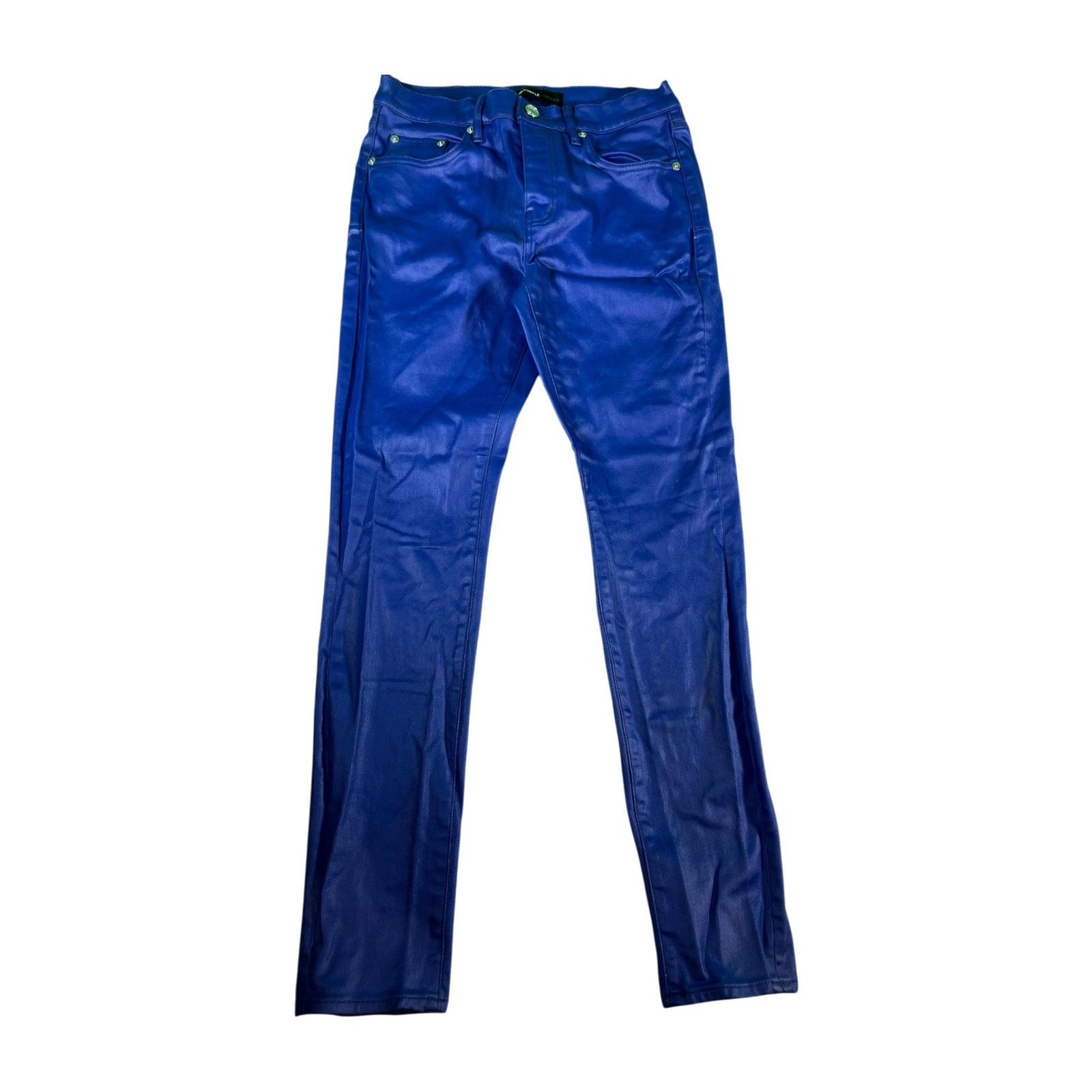 Purple Brand Purple Brand Wax Blue Jeans Size US 31 - 1 Thumbnail