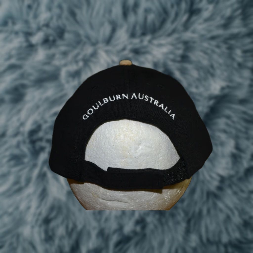 Vintage Big Merino Goulburn Australia Cap Baseball Hat Davric Mens Adjustable Black Cotton 100% Cap theme 90s? Size ONE SIZE - 1 Thumbnail