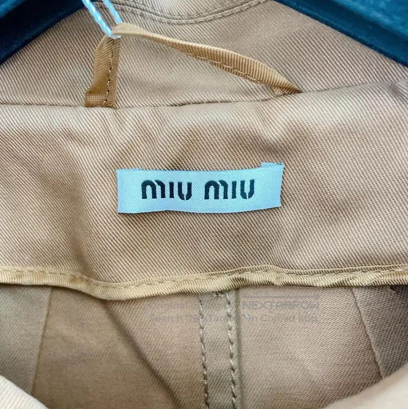 Miu Miu Miu Miu Women's Gray Cotton Jacket for Spring . Size L / US 10 / IT 46 - 6 Thumbnail