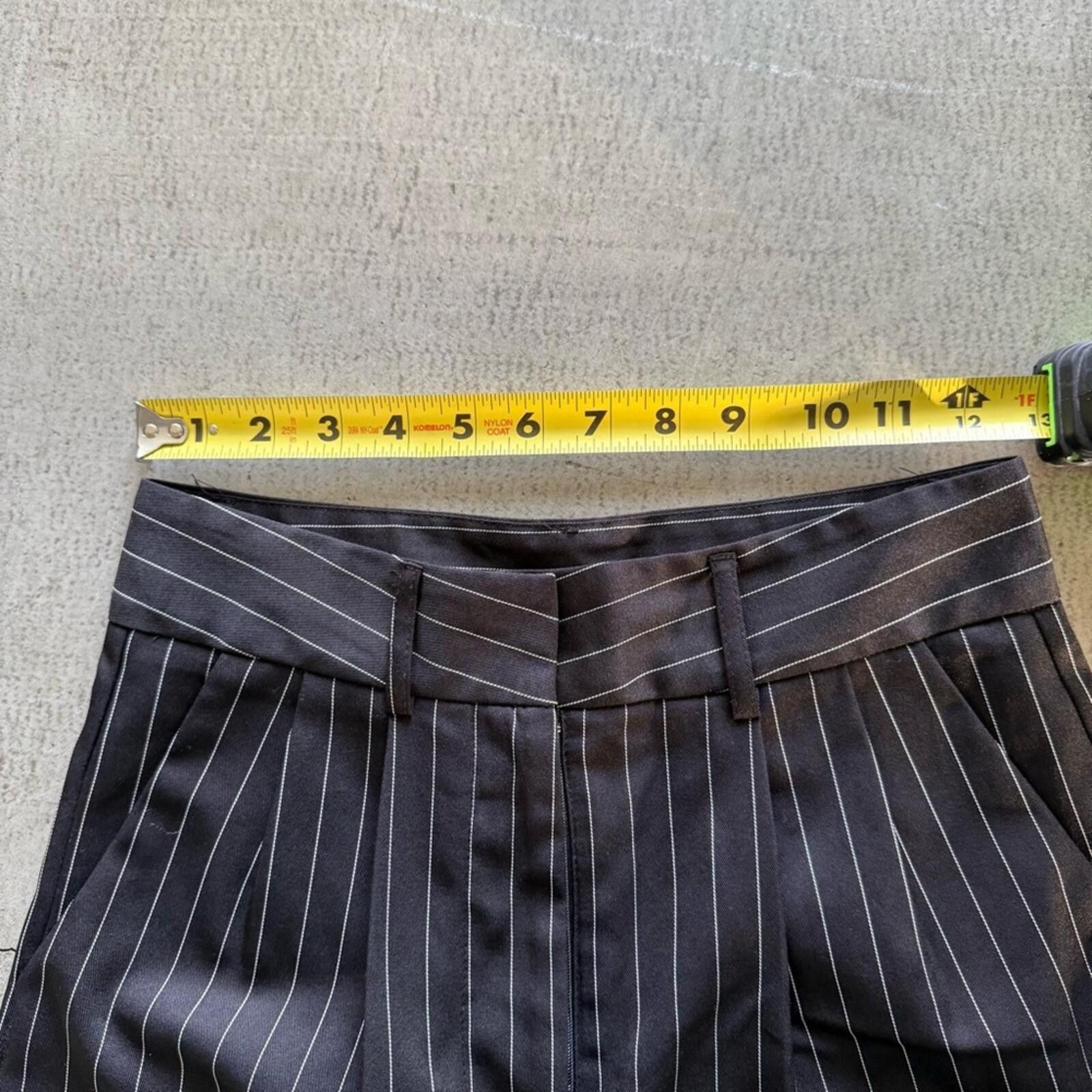 Other Nasty Gal / Pinstripe Smart High Waisted Pants / black Size 26" / US 2 / IT 38 - 4 Thumbnail