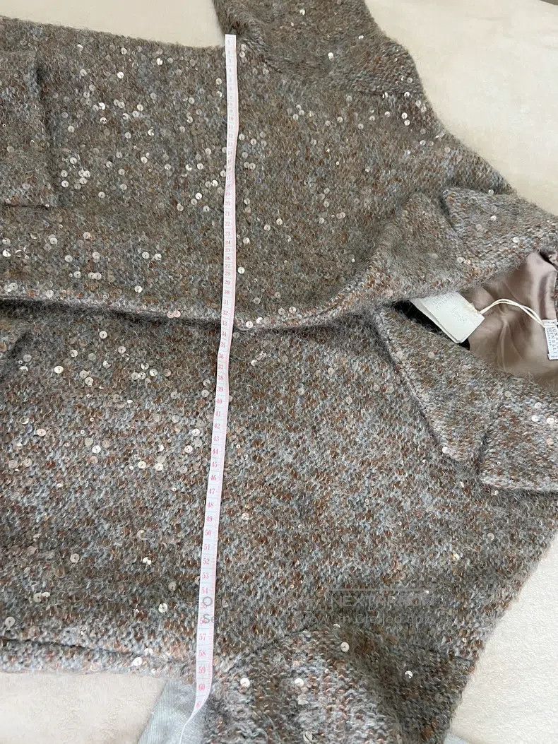 Brunello Cucinelli Brunello Cucinelli Sequin Cashmere Mohair Overcoat Size M / US 6-8 / IT 42-44 - 7 Thumbnail