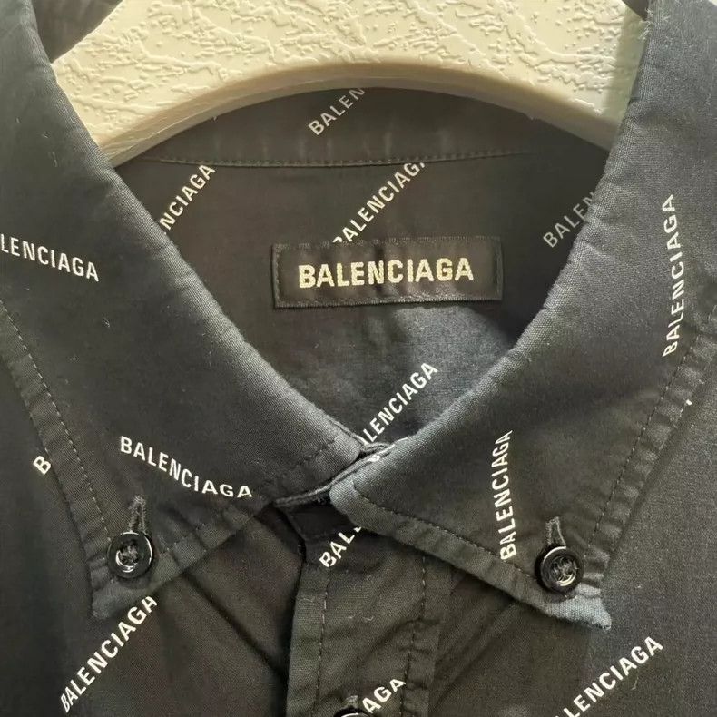 Balenciaga Balenciaga size 38 Logo-covered long-sleeved shirt Size US S / EU 44-46 / 1 - 2 Thumbnail