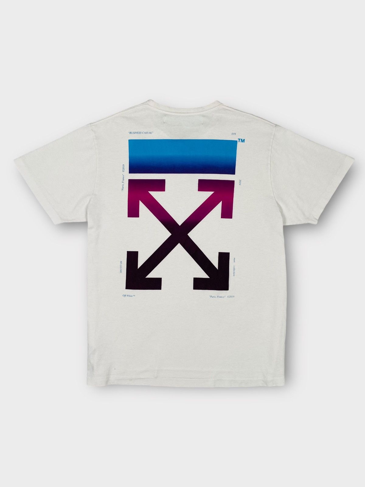 Off white diagonal gradient tee best sale