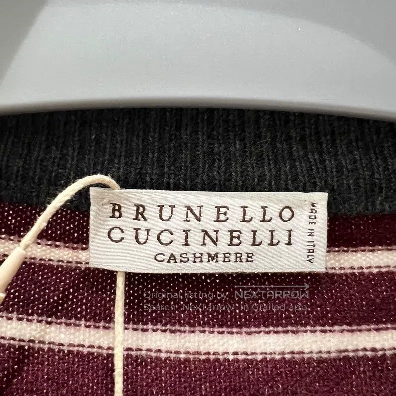 Brunello Cucinelli Brunello Cucinelli W25 Striped Button Knit Sweater Size M / US 6-8 / IT 42-44 - 3 Thumbnail