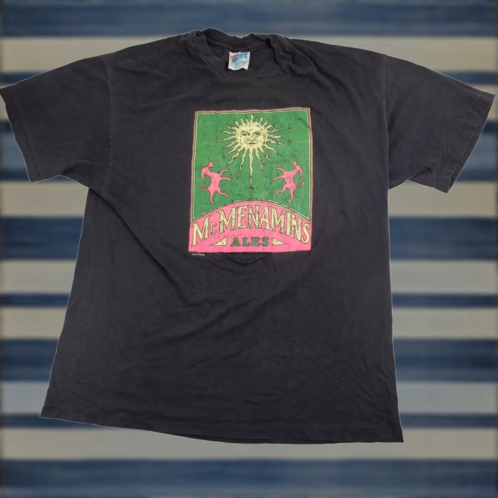 Vintage VINTAGE McMenamins Ales Mens XL Graphic T Shirt Black Distressed Size US XL / EU 56 / 4 - 1 Thumbnail