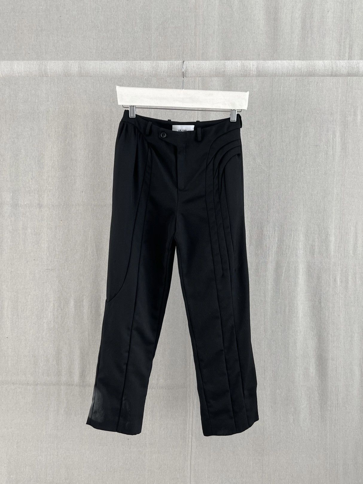 Other Vejas Asymmetric Cascading Wool Trousers Size 26" / US 2 / IT 38 - 2 Thumbnail