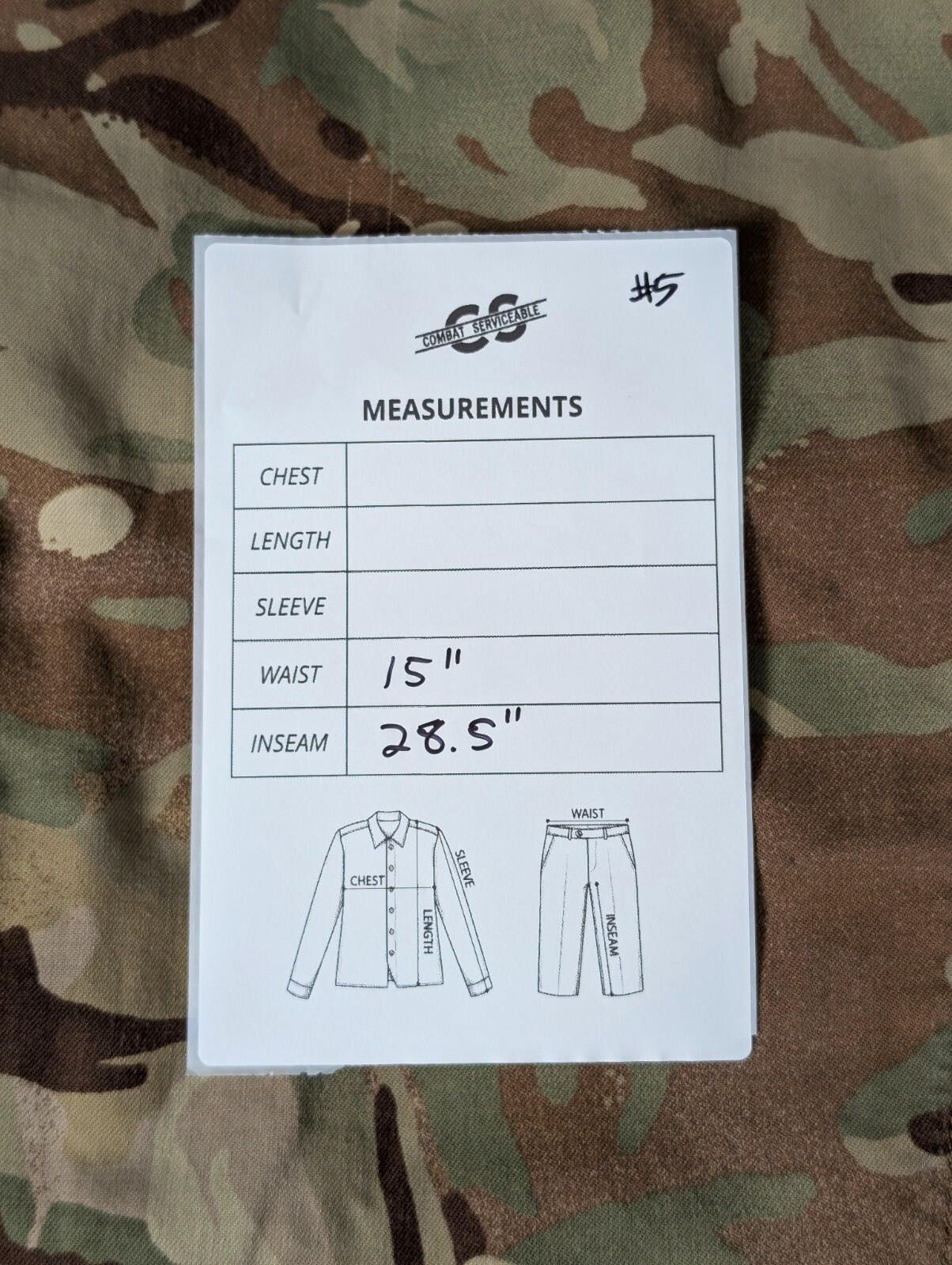 Other British Army MTP PCS Warm Weather Combat Pants - 30x29 Size ONE SIZE - 5 Thumbnail