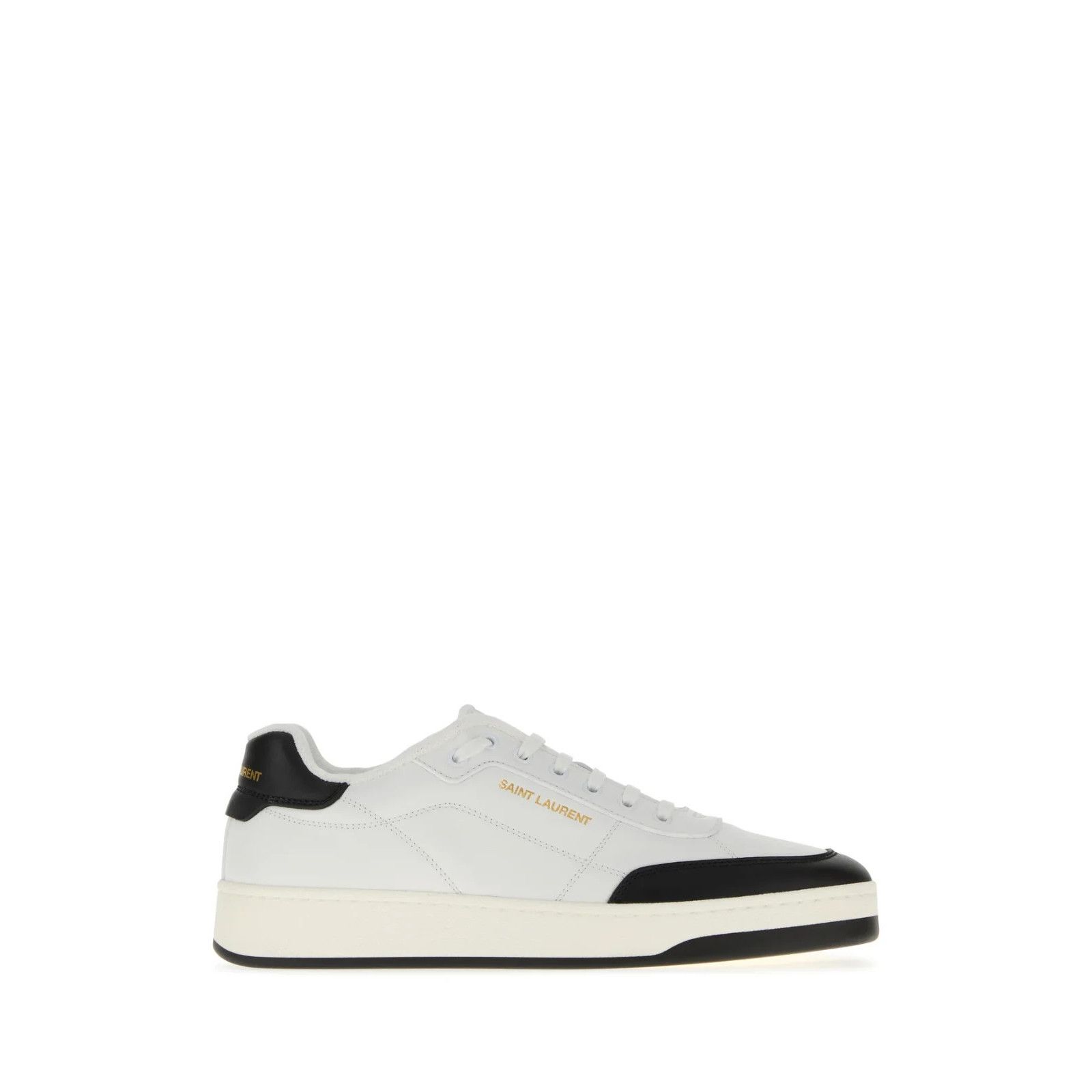 SAINT LAURENT SL/61 White Leather Sneakers New And Authentic