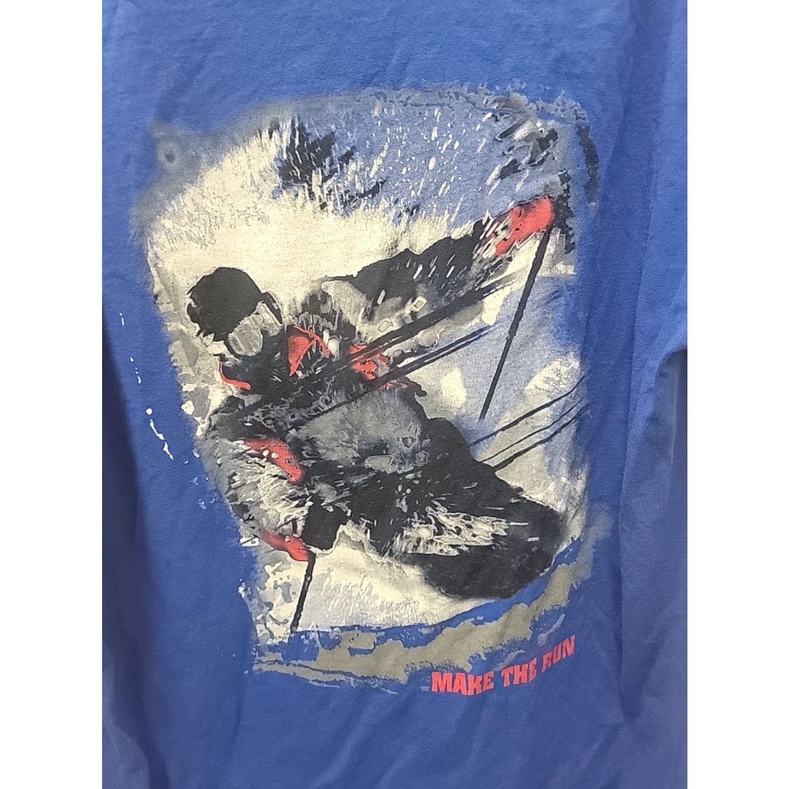 Marlboro VINTAGE Marlboro Adventure Team T-Shirt Ski Mens Medium Blue Crew Neck Short Sleeve Cotton Regular Pocket 90s Theme Ski Size US M / EU 48-50 / 2 - 2 Thumbnail