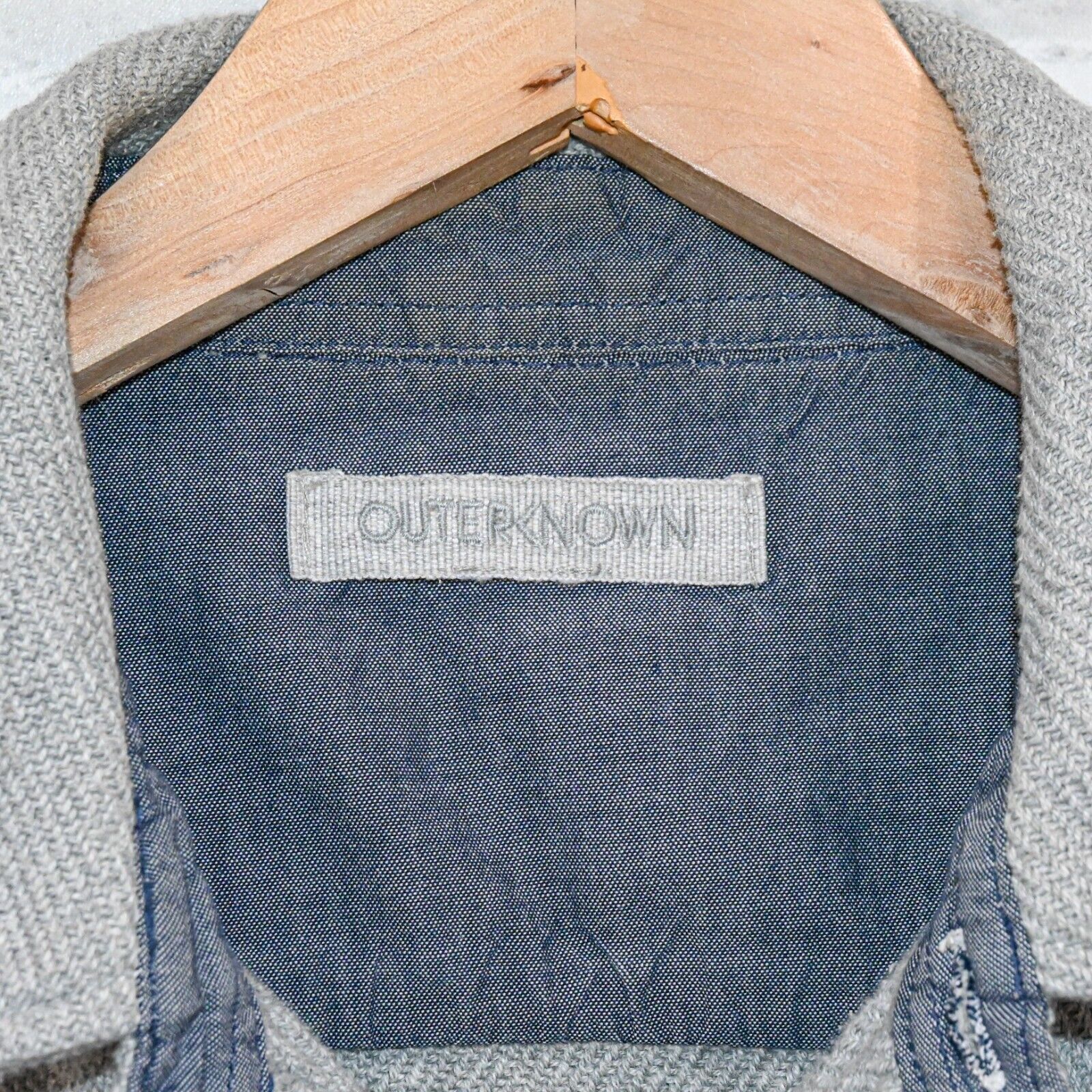 Outerknown OUTERKNOWN x Malibu Farm Men's Blanket Flannel shirt in grey Size US S / EU 44-46 / 1 - 3 Thumbnail