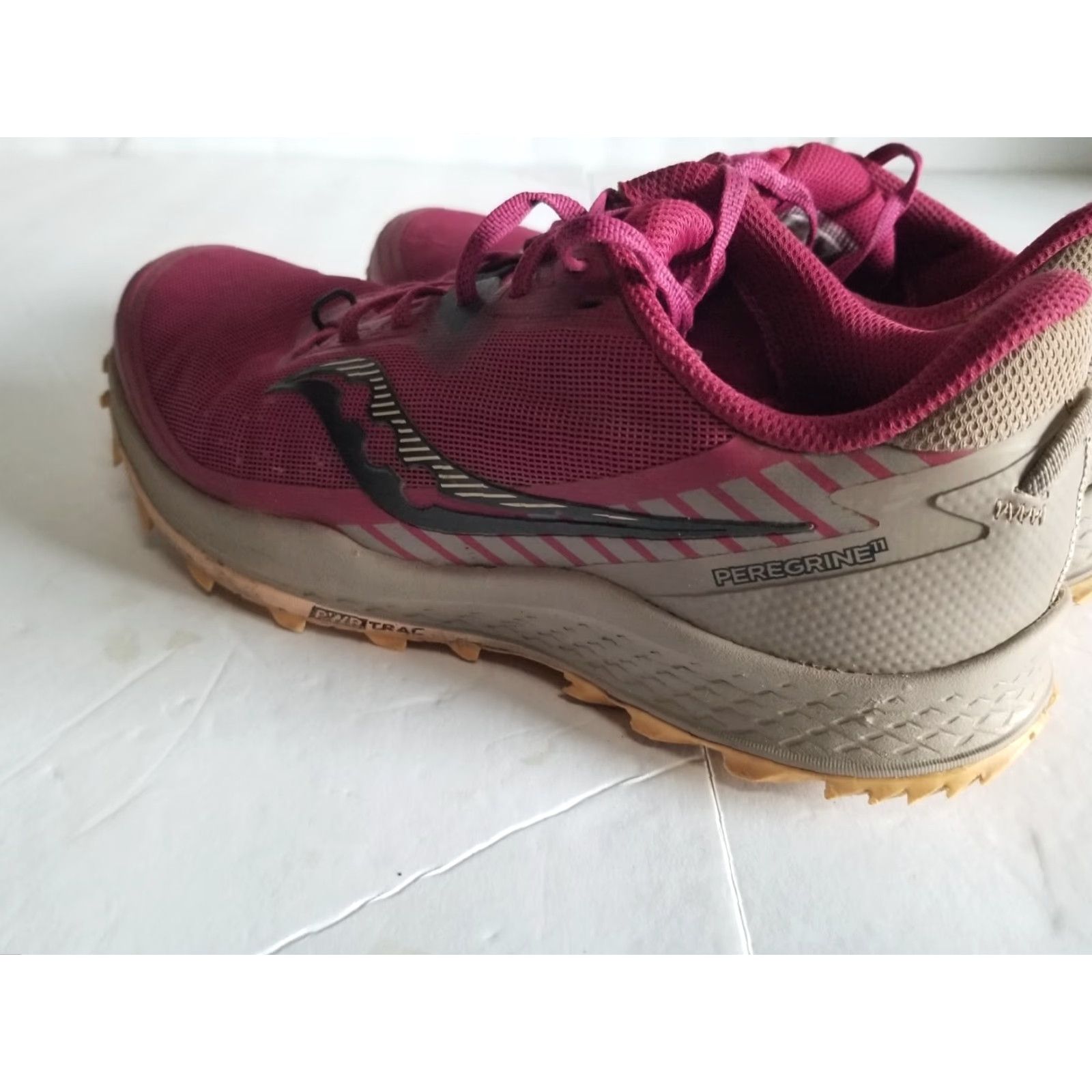 Saucony Saucony Womens Peregrine 11 Cherry Gravel Running Sneakers Size 9 Size US 9 / IT 39 - 4 Thumbnail