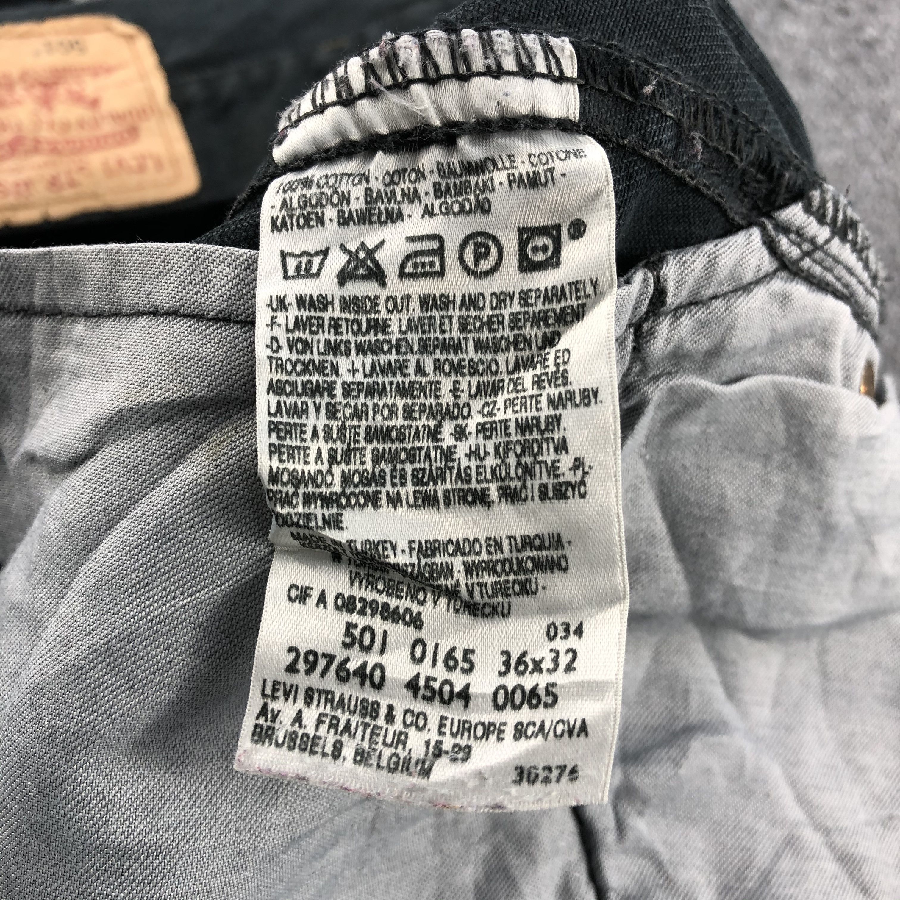Levi's × Vintage Vintage Faded Black Levis 501 Jeans-JM1631 Size US 35 - 13 Thumbnail