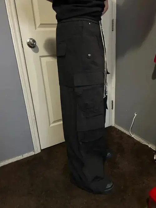 VIBE Wide Leg Drawstring Cargo Pants Baggy Size US 34 / EU 50 - 3 Thumbnail