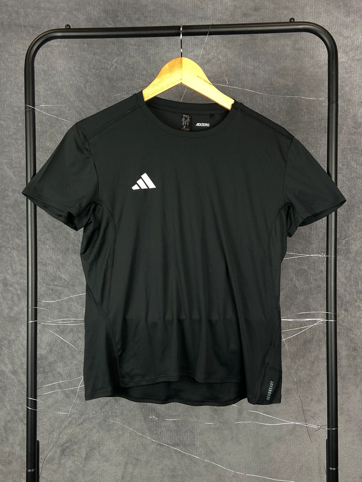 Adidas Adidas Adizero Black Aeroready Tee Size M Size US M / EU 48-50 / 2 - 1 Thumbnail