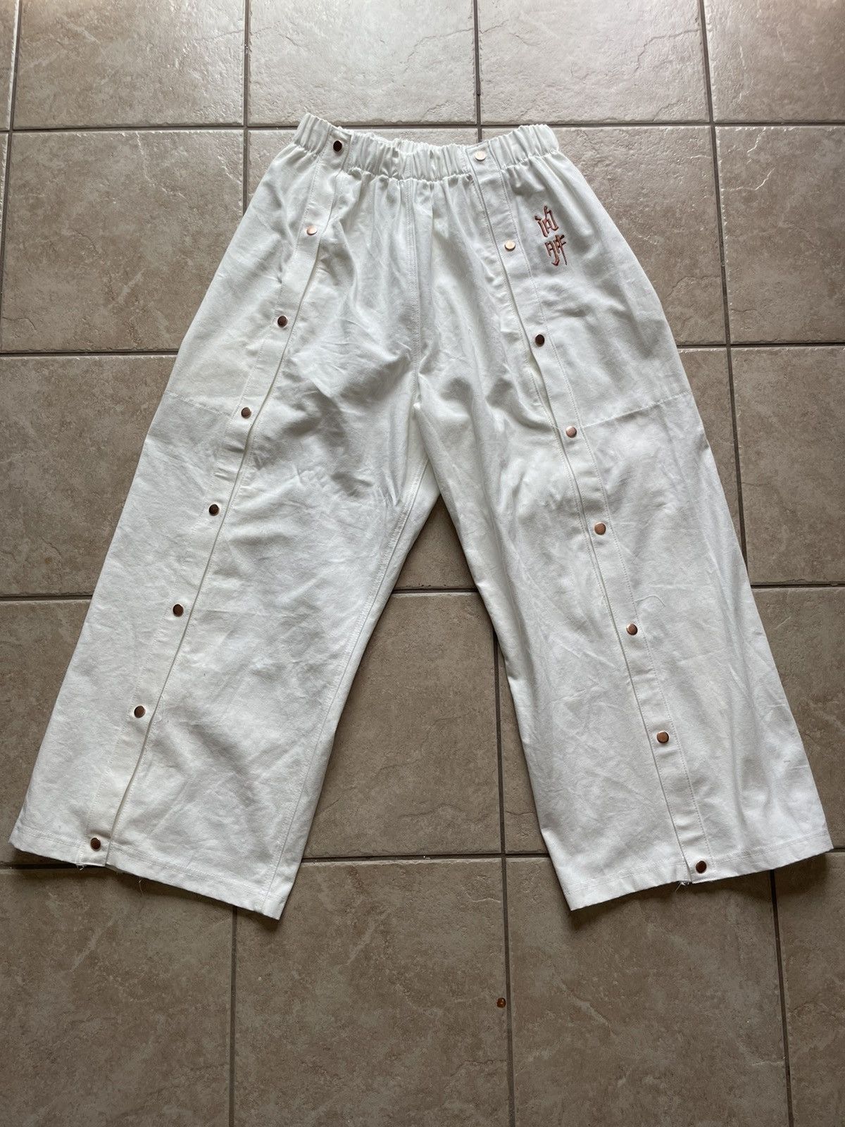 image of Iongaf Fipski Trackpants - Size Small in White, Men's