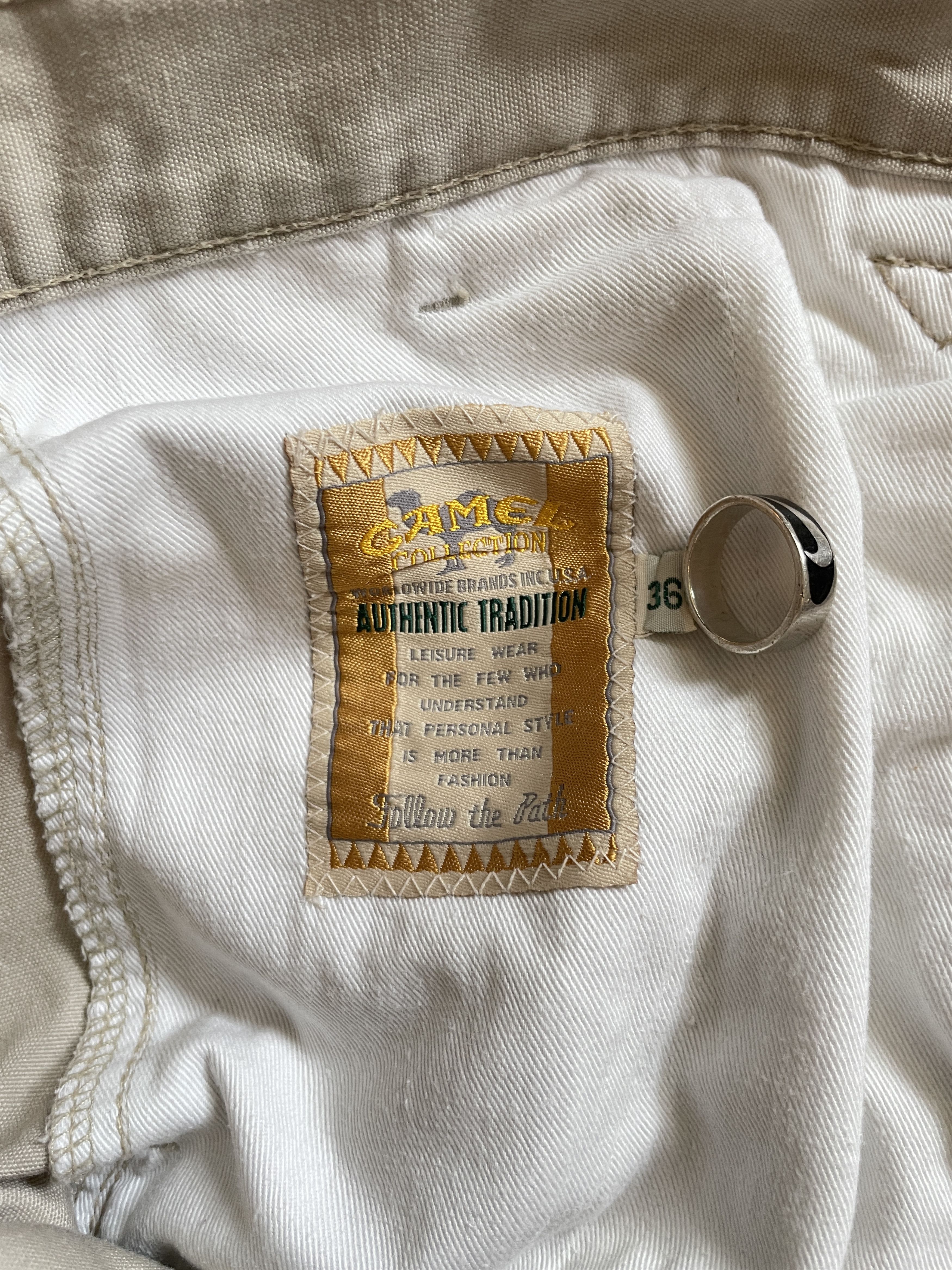 Camel 1990s Camel Cargo Pants Size US 36 / EU 52 - 6 Thumbnail