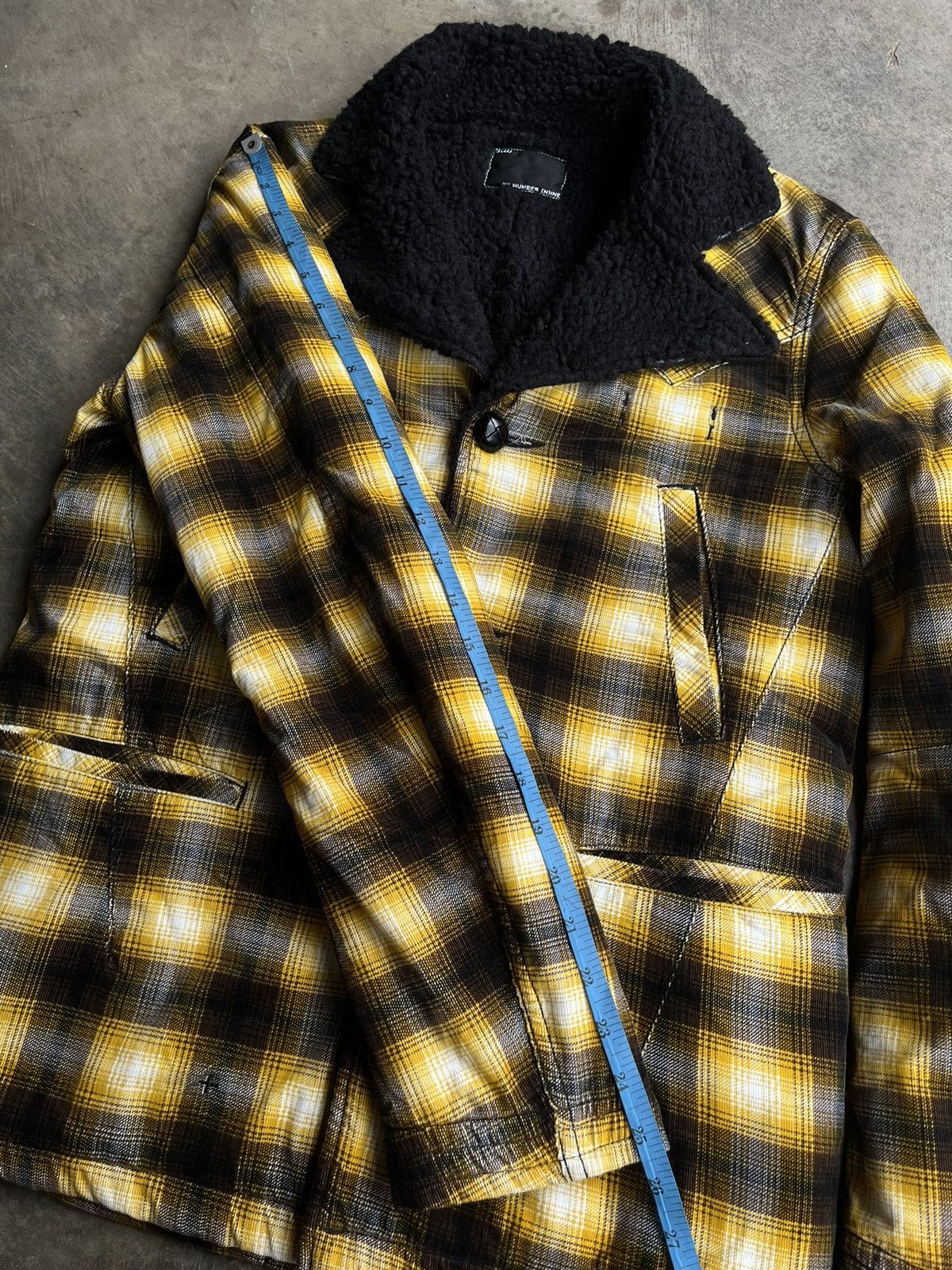 Number (N)ine NUMBER (N)INE FAUX SHEARLING TARTAN BIKERS RAMONES JACKET Size US M / EU 48-50 / 2 - 18 Thumbnail