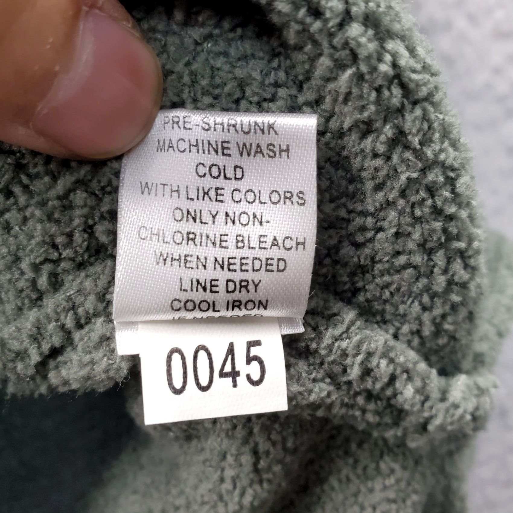 Vintage Lulu B Womens 1X Green Patch Pocket Textured Fleece Sweater Long Sleeve Pullover Cardigan? Size XL / US 12-14 / IT 48-50 - 7 Thumbnail