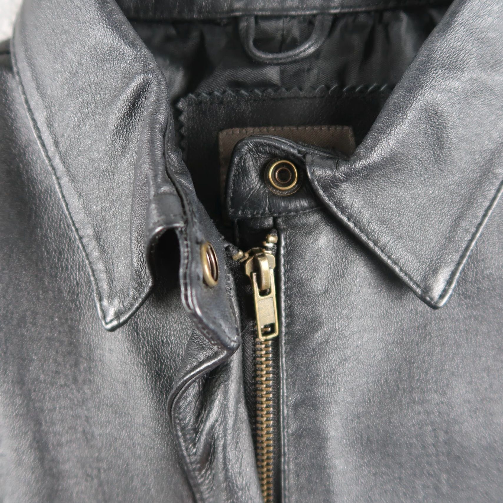 Vintage VINTAGE John Paul Richard Leather Jacket Womens Petite Sz 8 Full Zip Biker Black Size M / US 6-8 / IT 42-44 - 4 Thumbnail