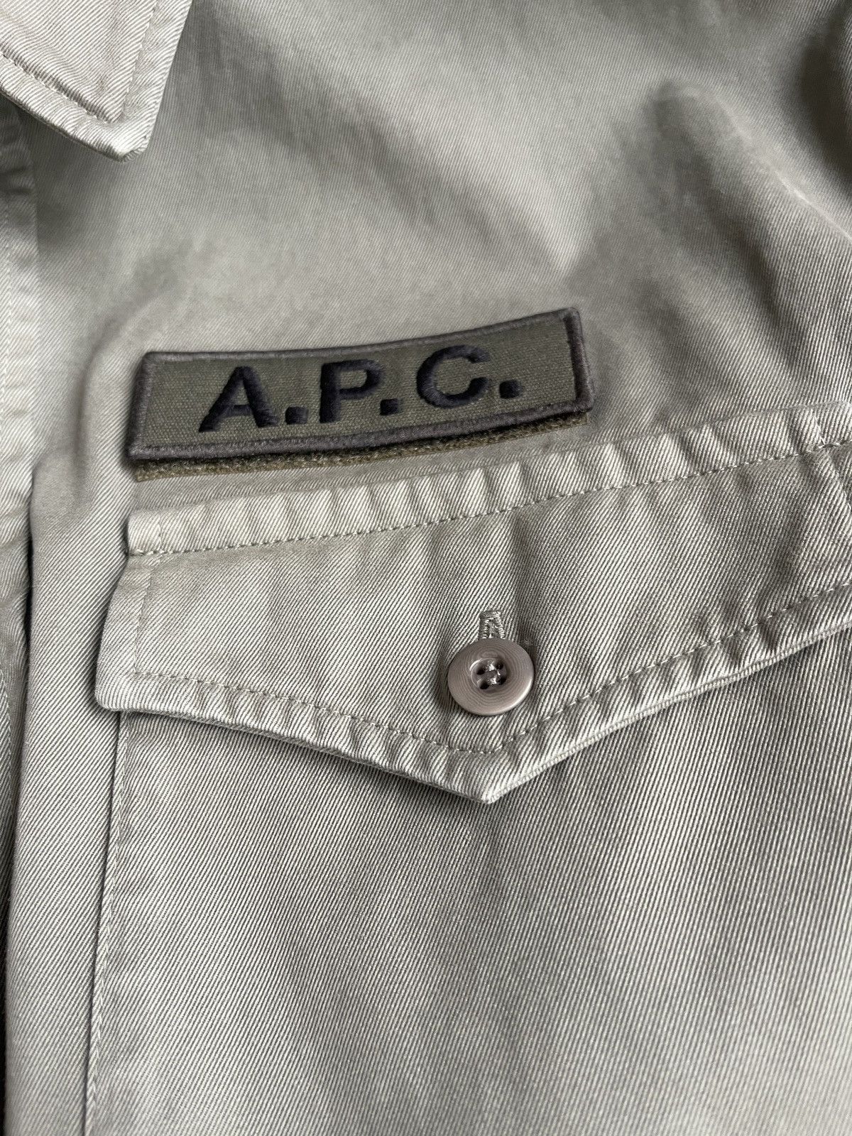 A.P.C. A.P.C. Khaki Mainline Shirt - Military Fatigue Inspired Size US M / EU 48-50 / 2 - 10 Thumbnail