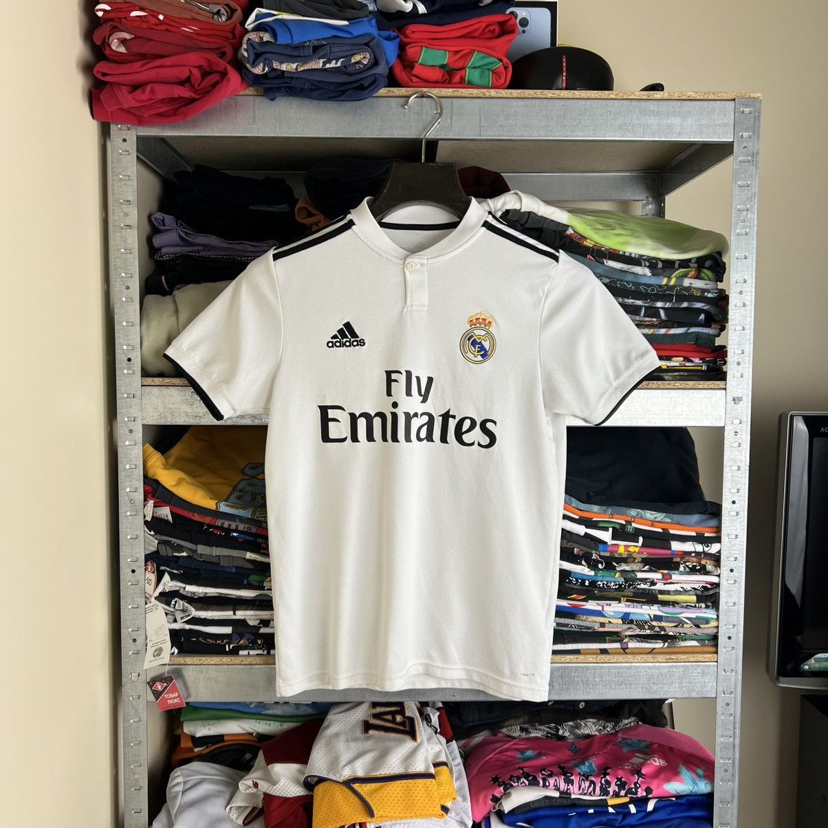 Adidas Rare! Real Madrid Adidas Soccer Jersey Away Shirt 00s Size US S / EU 44-46 / 1 - 1 Thumbnail