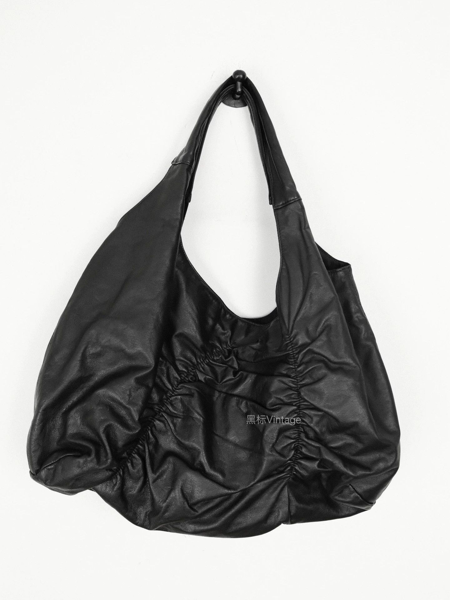Yohji Yamamoto Yohji Yamamoto 21AW Vintage Cloud Pleated Cowhide Bag Size ONE SIZE - 6 Thumbnail