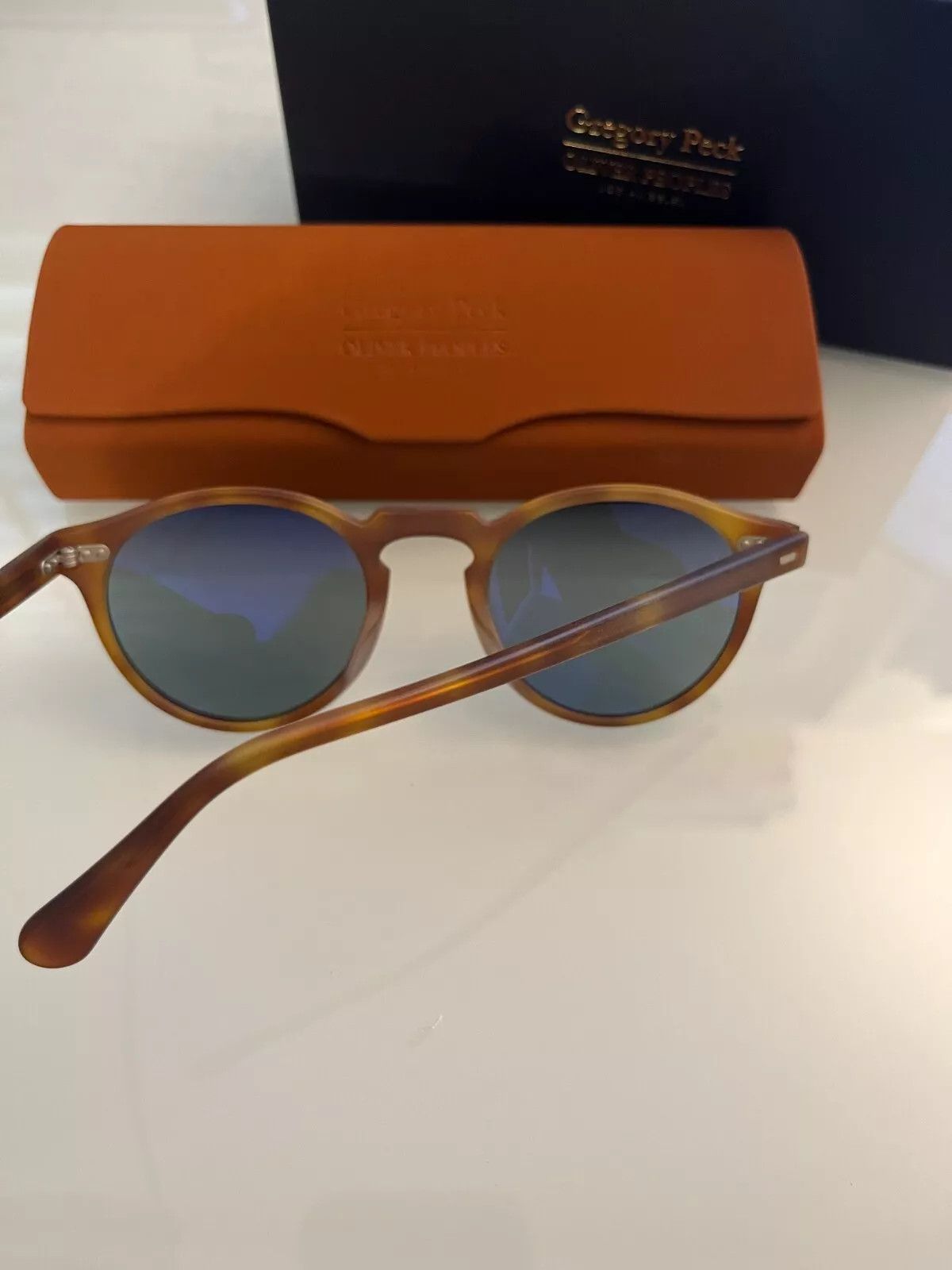 Oliver Peoples Gregory Peck Sun 47mm Semi-Matte LBR /Blue Photoch Size ONE SIZE - 6 Thumbnail