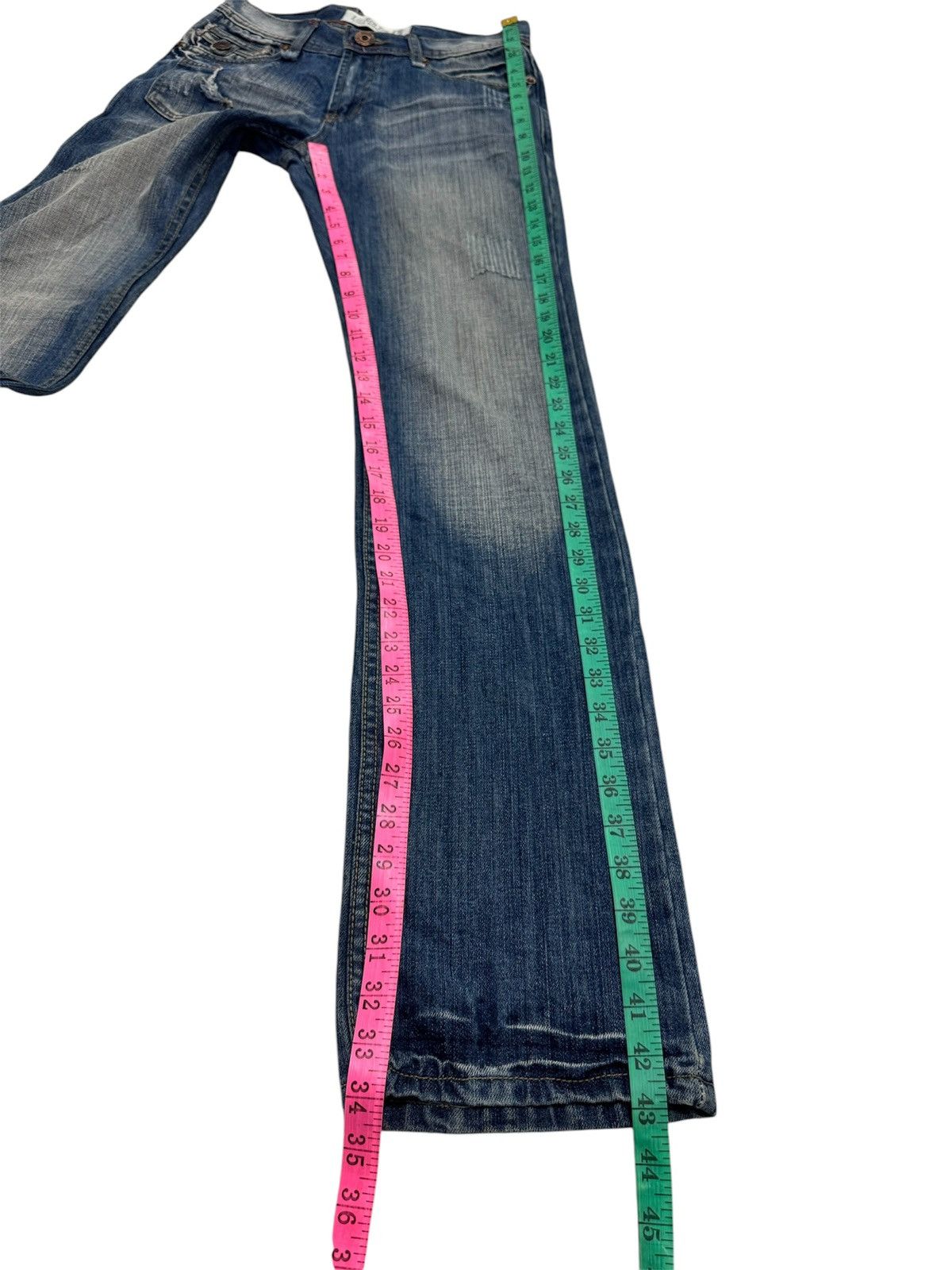 Japanese Brand JAPANESE STYLE LIE REN TOU VERY RARE DESIGN DISTRESSED DENIM Size US 28 / EU 44 - 23 Thumbnail
