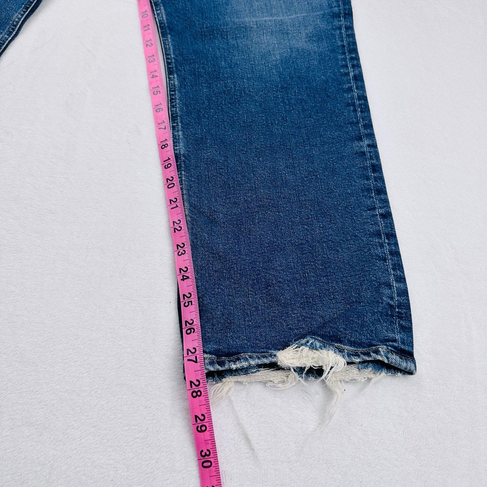 Agolde Agolde Women’s 34 (37x27) Riley Long High Rise Jeans Size 37" - 9 Thumbnail