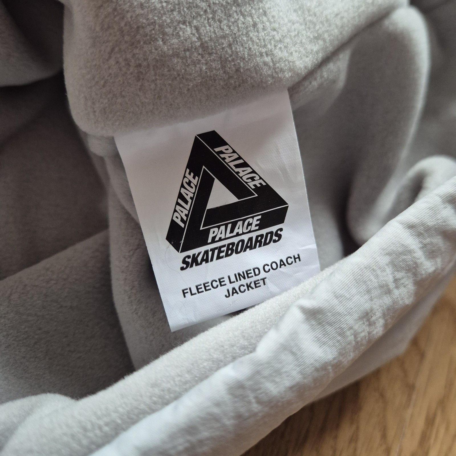 Palace Palace Fleece Lined Coach Jacket Concrete Grey New FW24 Size US L / EU 52-54 / 3 - 4 Thumbnail