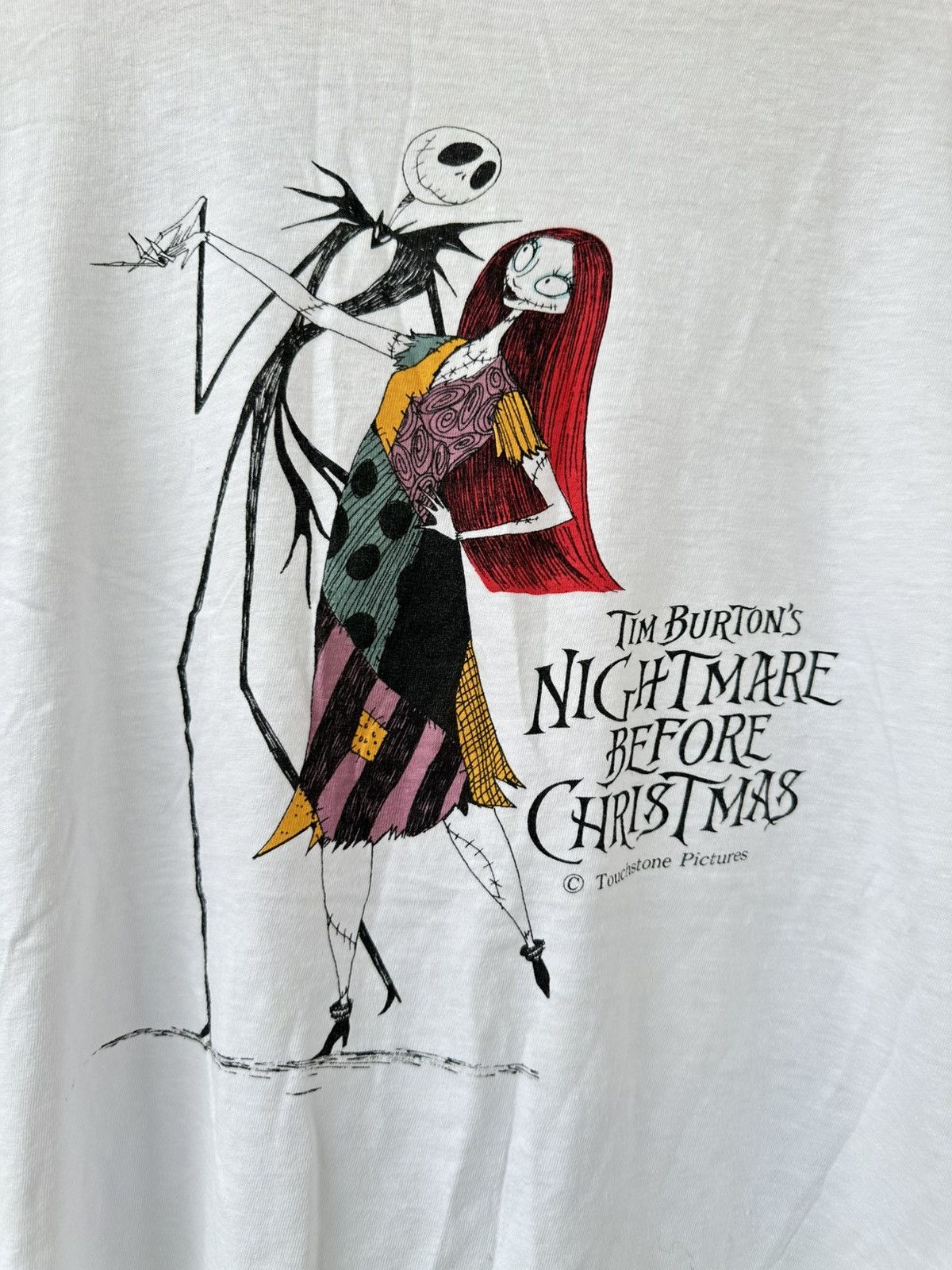 Vintage Vintage 90s The Nightmare Before Christmas Tim Burtons Tee Size US M / EU 48-50 / 2 - 2 Thumbnail
