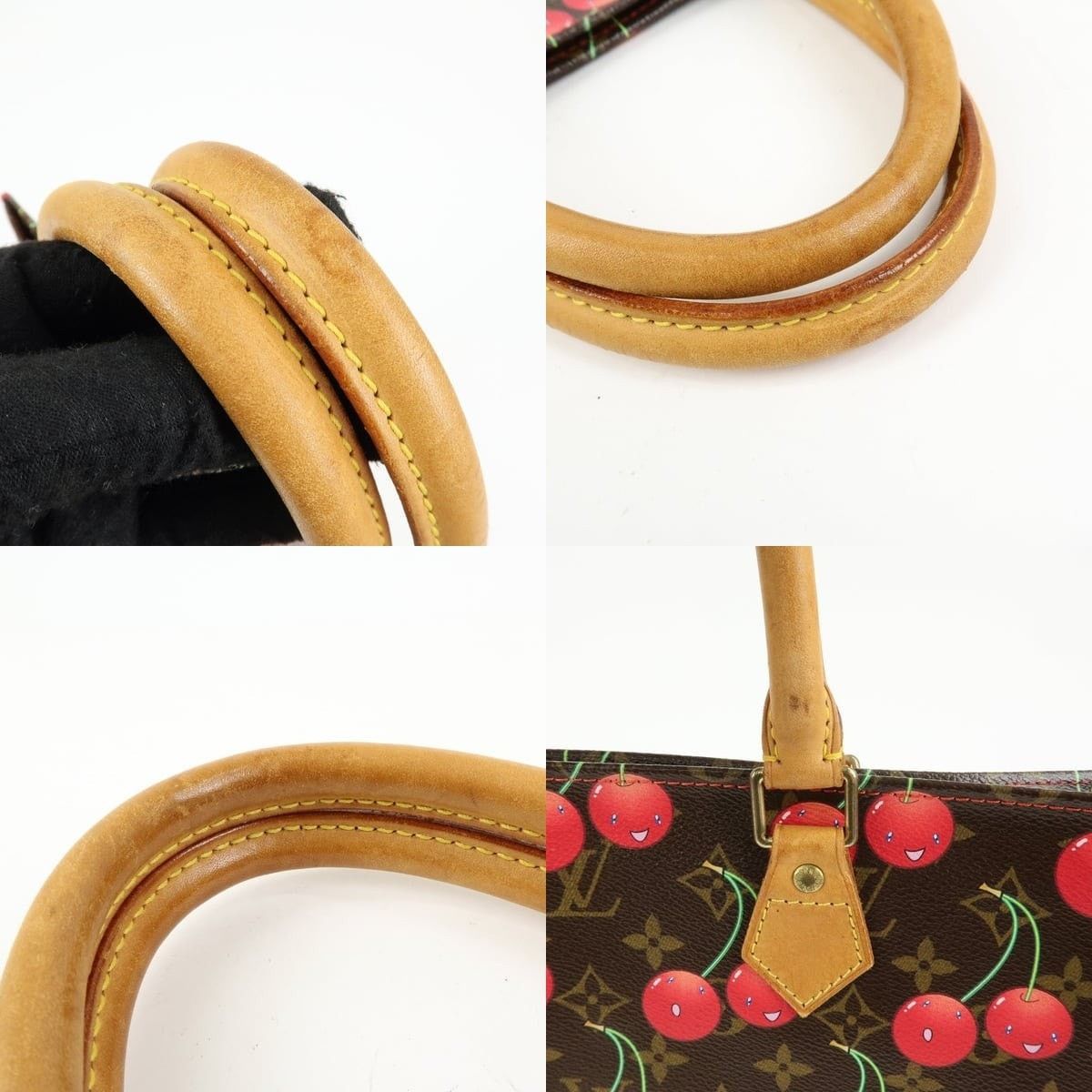 Louis Vuitton Louis Vuitton Monogram Cherry Sac Plat Tote Coated Canvas Size ONE SIZE - 4 Thumbnail